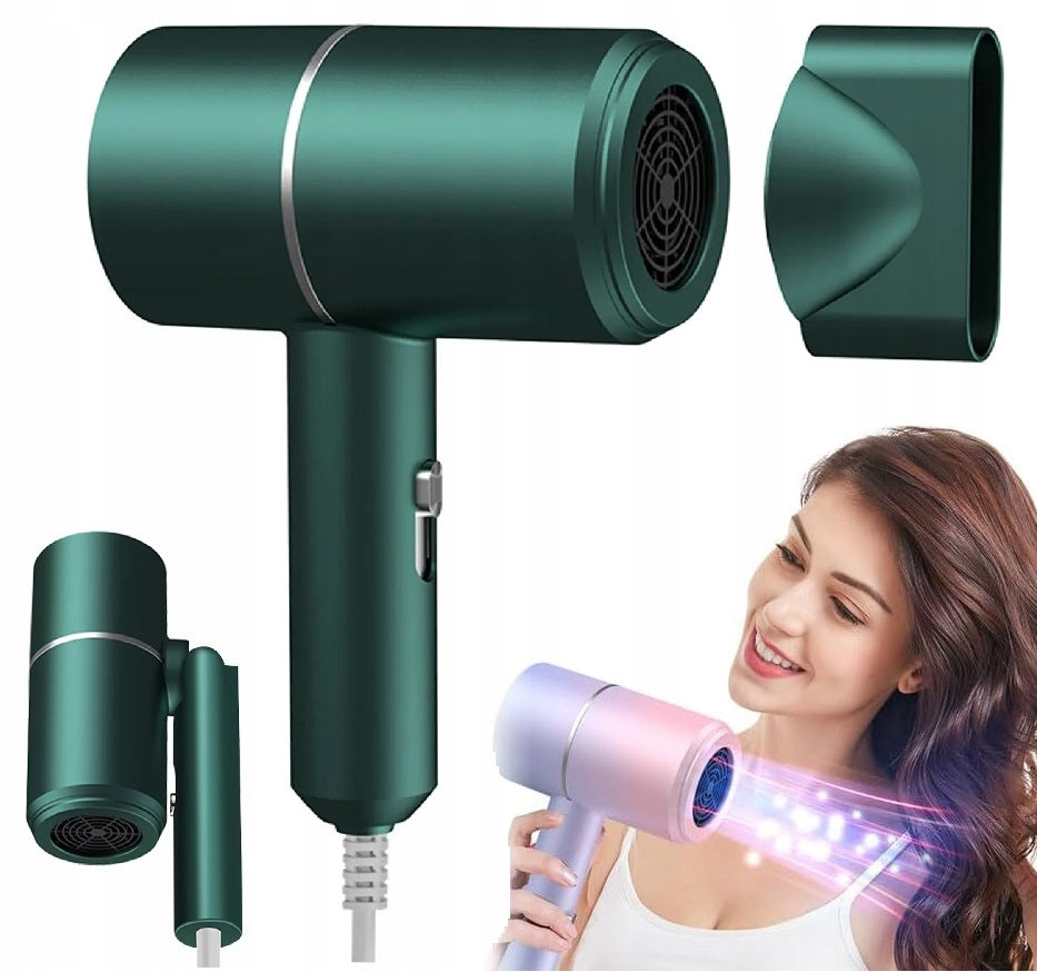 Folding Tourist Hair Dryer with Ionization 800W with Diffuser