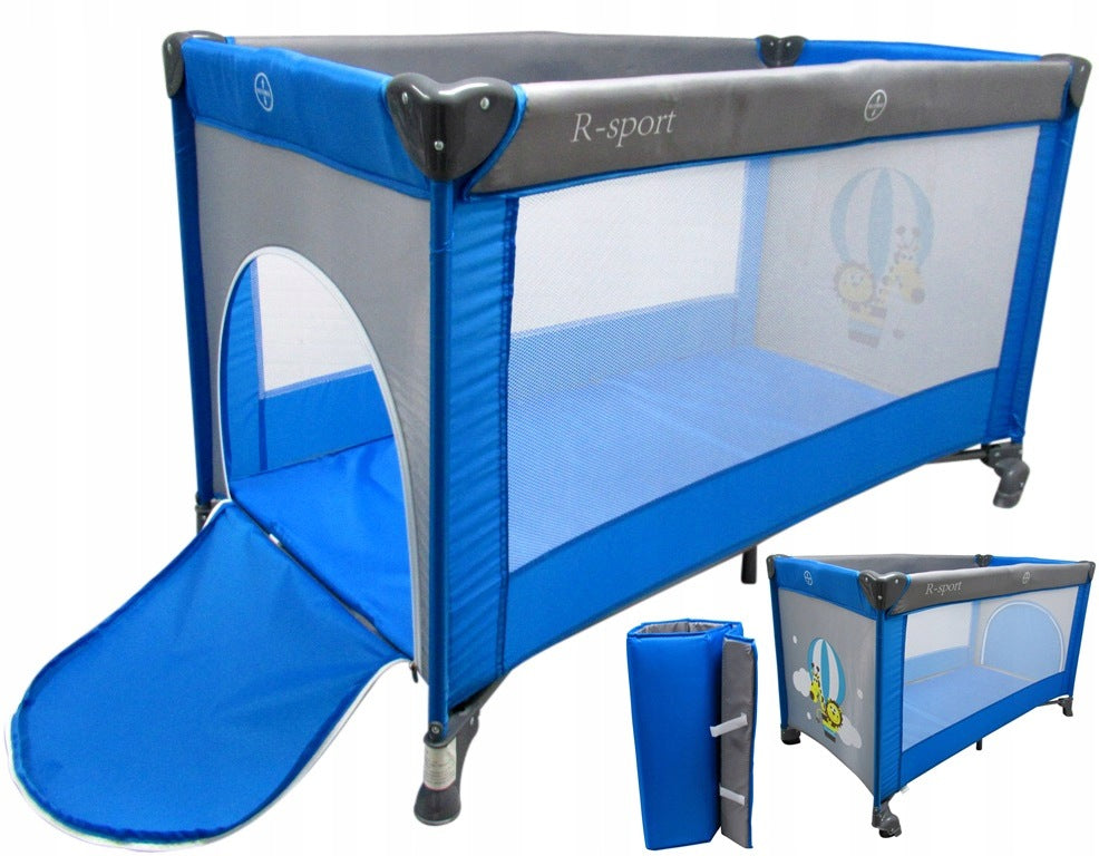 Folding Travel Cot GLR54 PLAYPEN ZAGRODA 126x65 cm