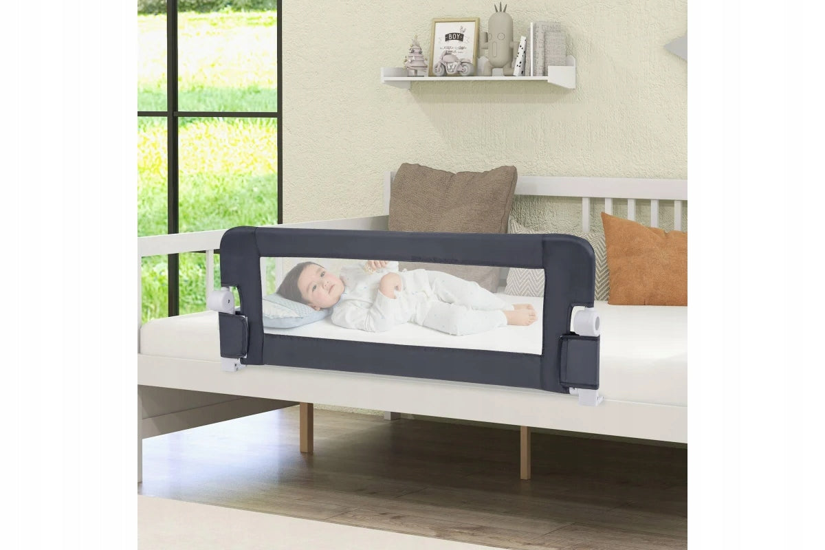 Folding barrier for bed 150 x 42 x 42 cm Grey Costway Manufacturer code BS10048GR