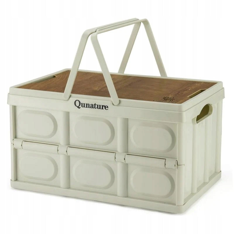 Folding basket box camping table 55L/30kg picnic camping Qunature 053001