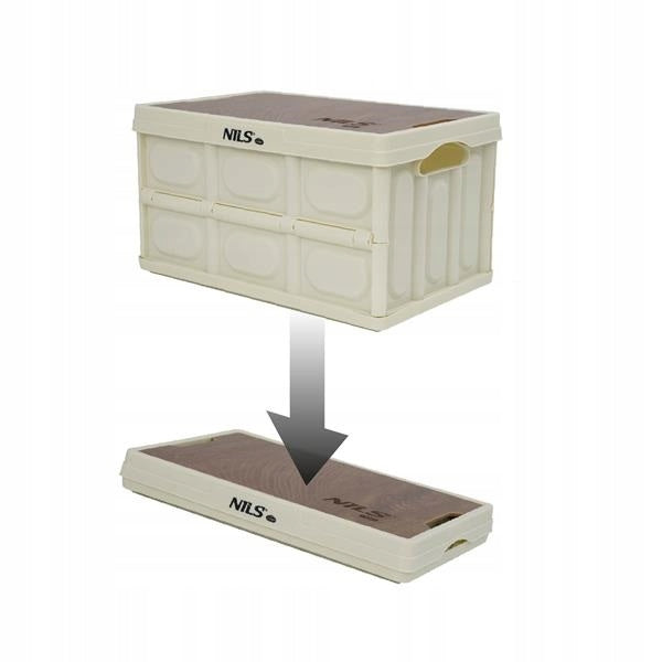 Folding box for accessories in garage and basement versatile 9l