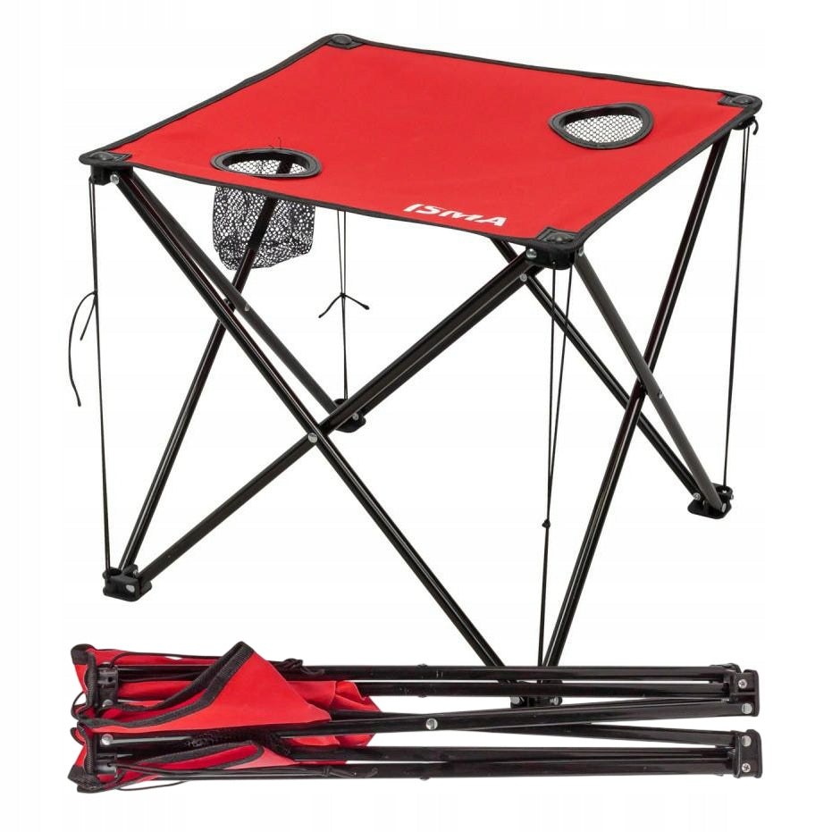 Folding camping table 58x58 cm up to 25 kg camping garden mobile