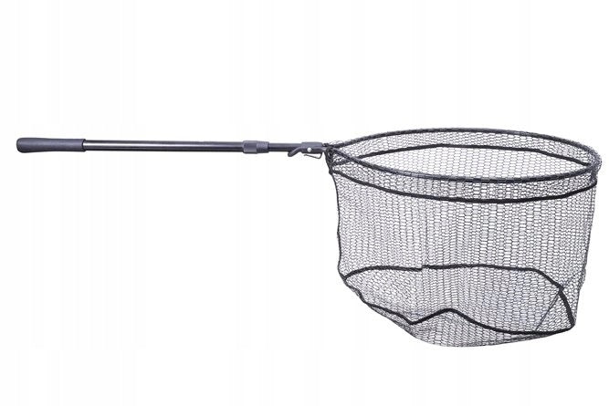 Folding landing net Mikado 170cm, head 60/50, rubberized mesh eye 6x15mm