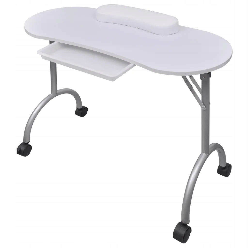 Folding manicure table 90x37x68 white