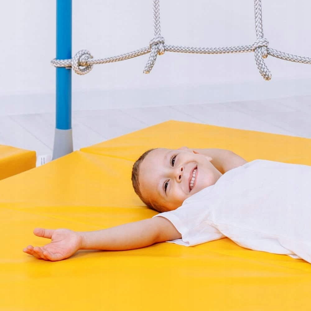 Folding mattress for gymnastic ladder 150x100x10 cm Comet yellow Length 150 cm