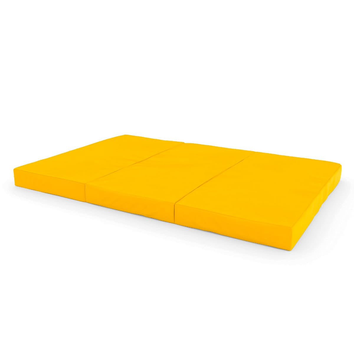 Folding mattress for gymnastic ladder 150x100x10 cm Comet yellow