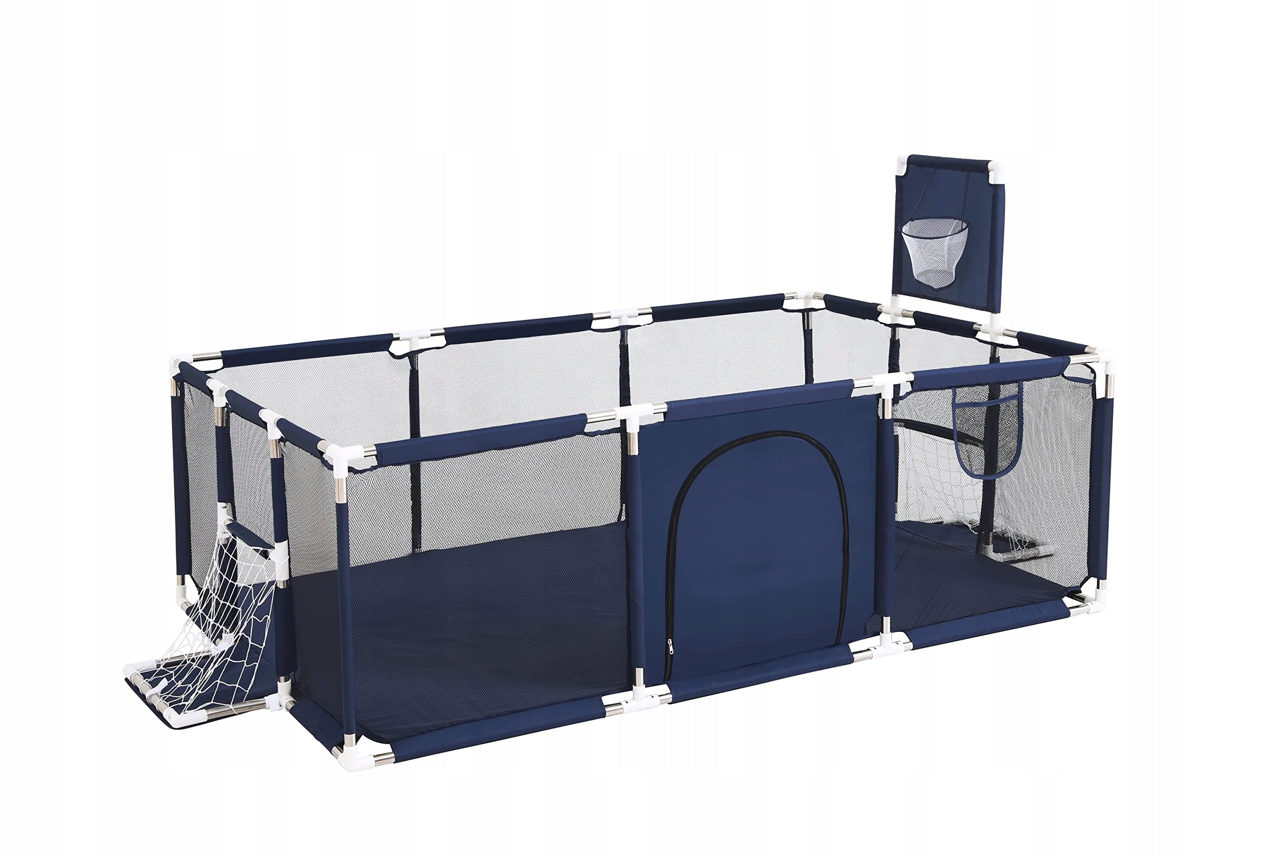 Folding modular playpen 188x124x66 cm with basket Gubby Gups Brand no brand