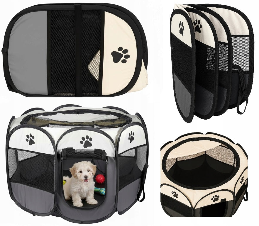 Folding playpen for cat dog bed transport enclosure 102cm XXL I073