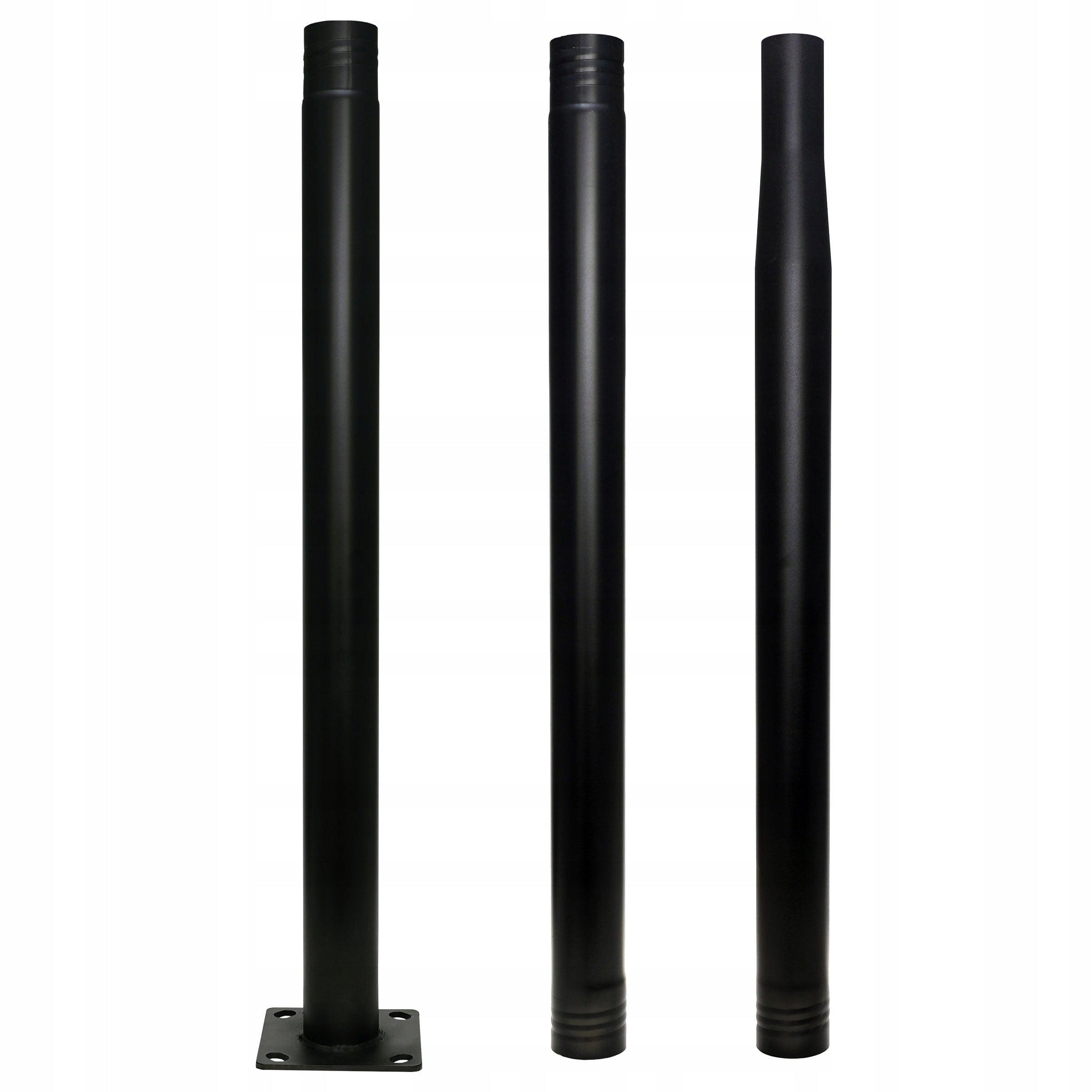Folding road pole Ø76mm 16x16cm StreetPole 3m flag antenna camera mast