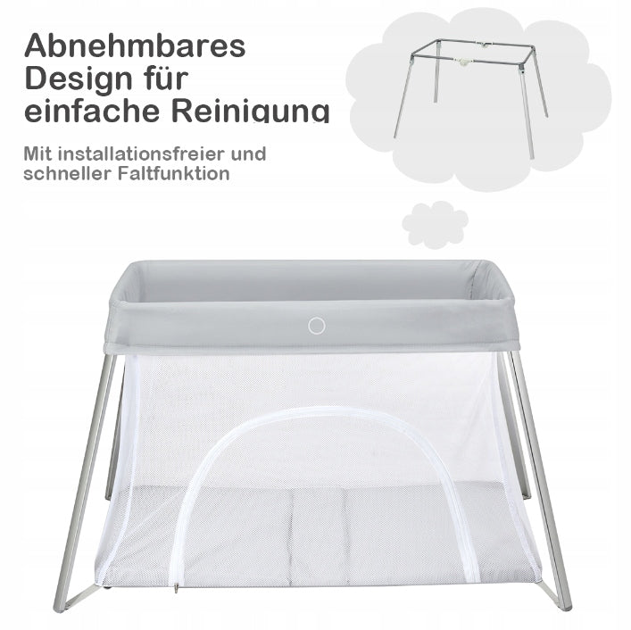 Folding travel cot children playpen for children 1-3 years 60x100 cm Brand Costway