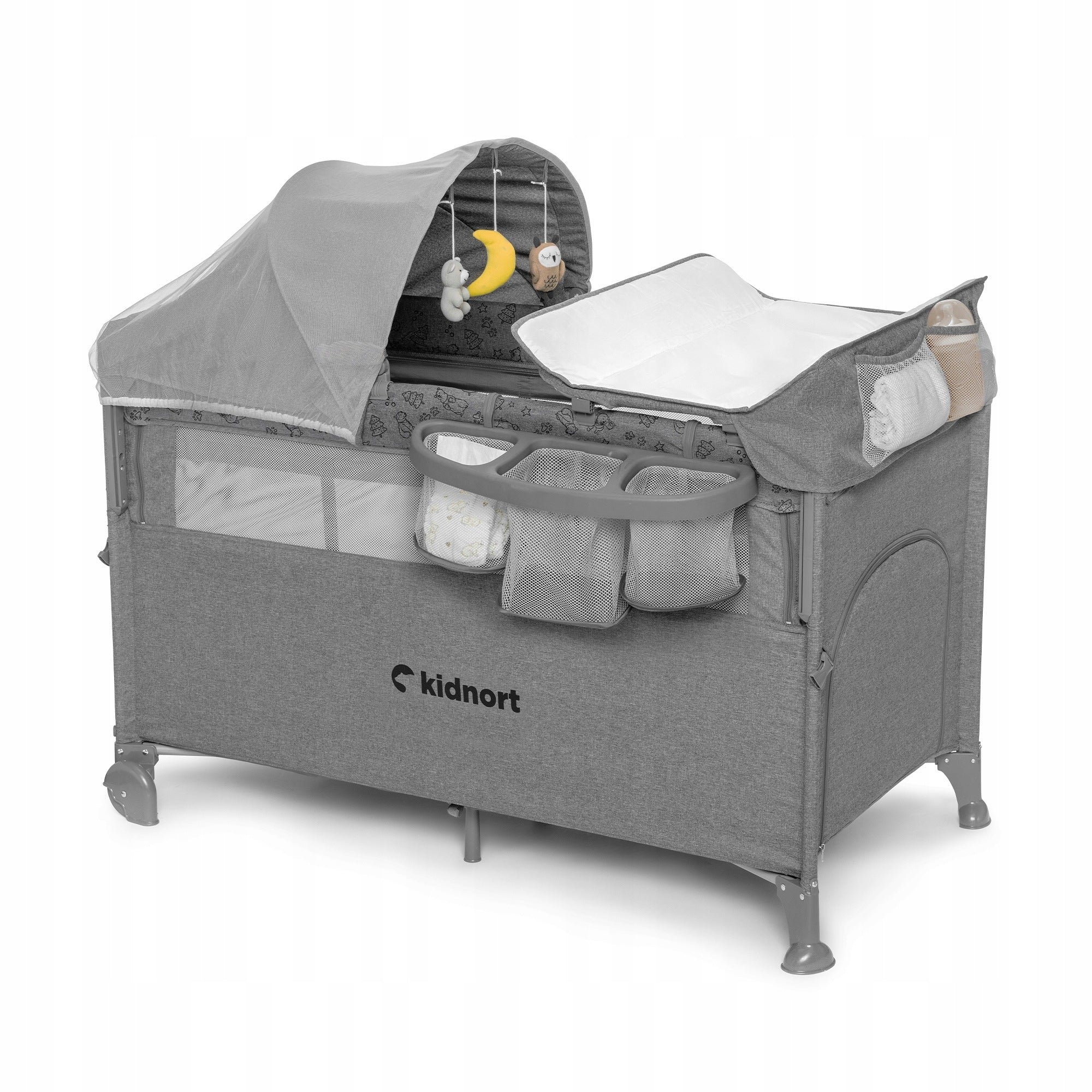 Folding travel cot, children's playpen + changing table + STUGAN mattress Packaging status original