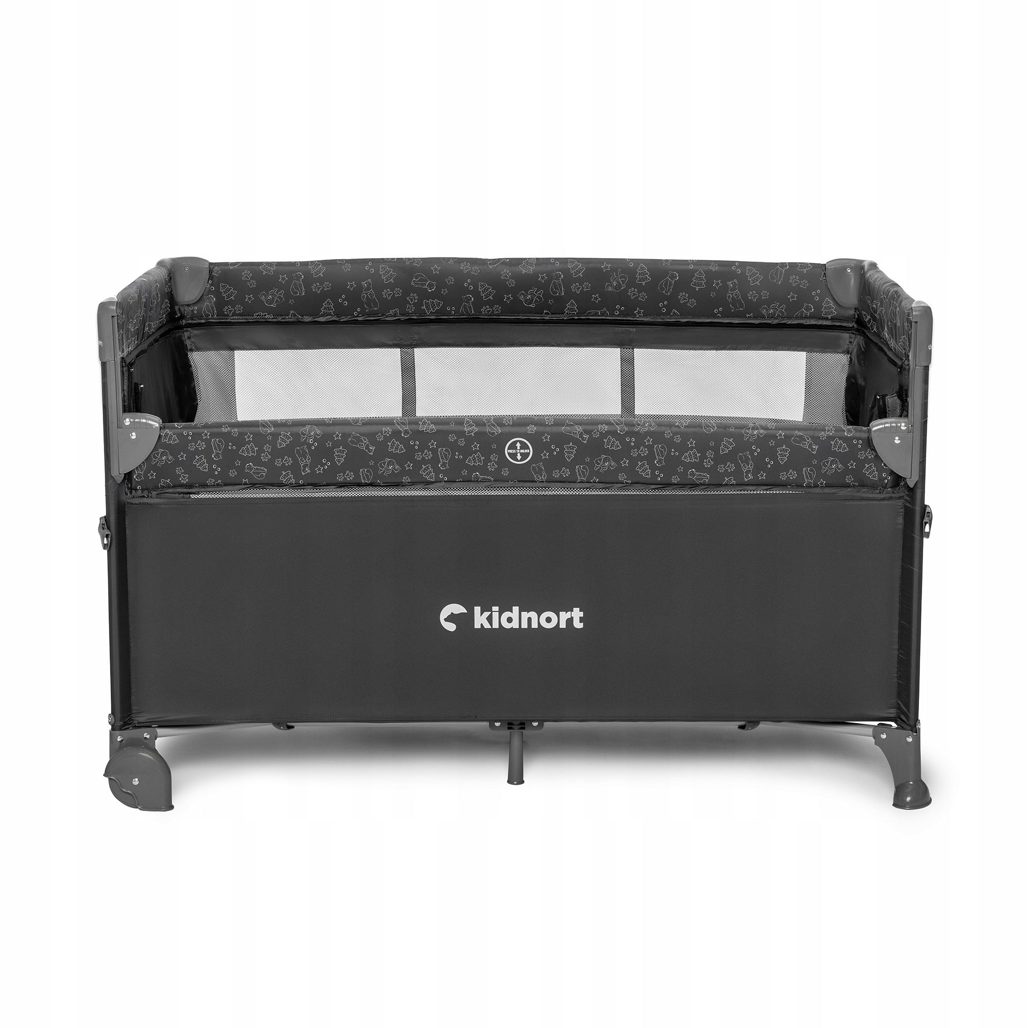 Folding travel cot – extra bed, playpen + NASTE carry bag Medical device no