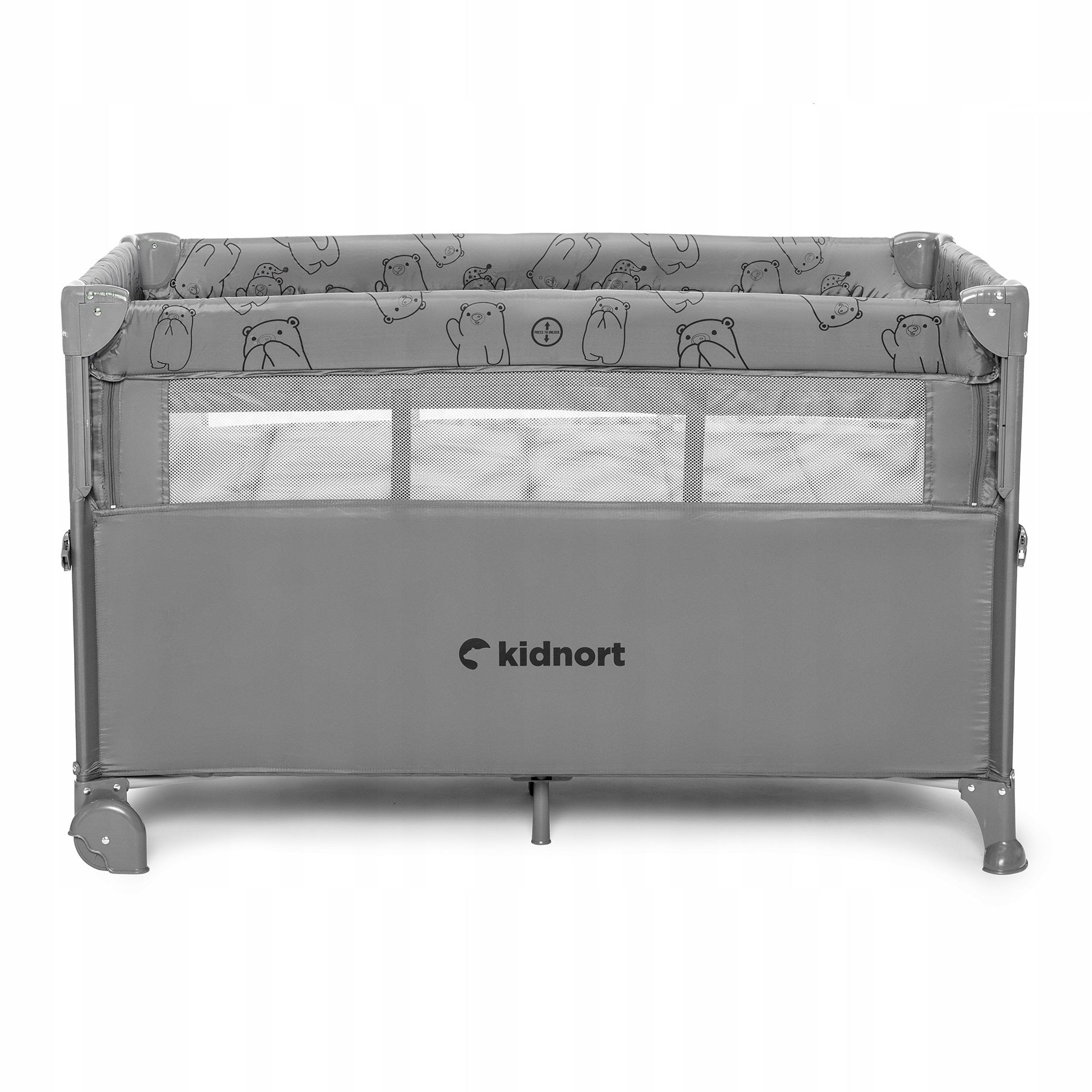 Folding travel cot – extra bed, playpen + NASTE carry bag Packaging status original
