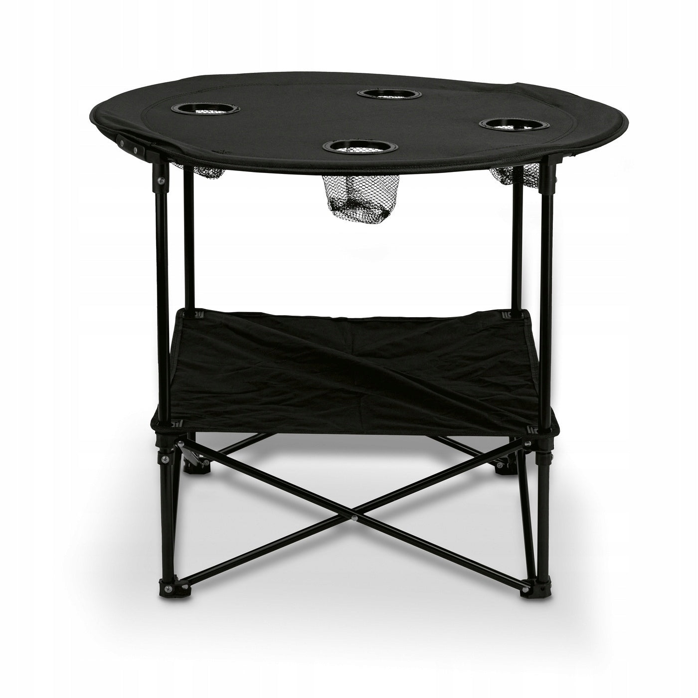 Folding travel table with bag 72 x 60 cm black Brand no brand