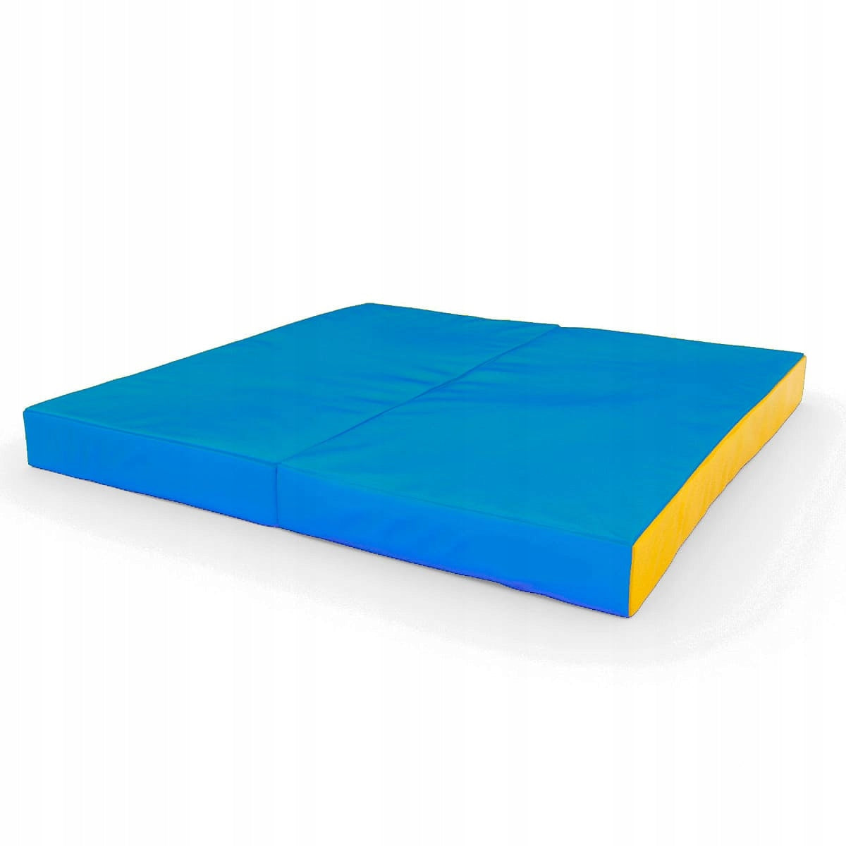 Folding two-piece mattress for ladder 100x100x10 cm Comet blue