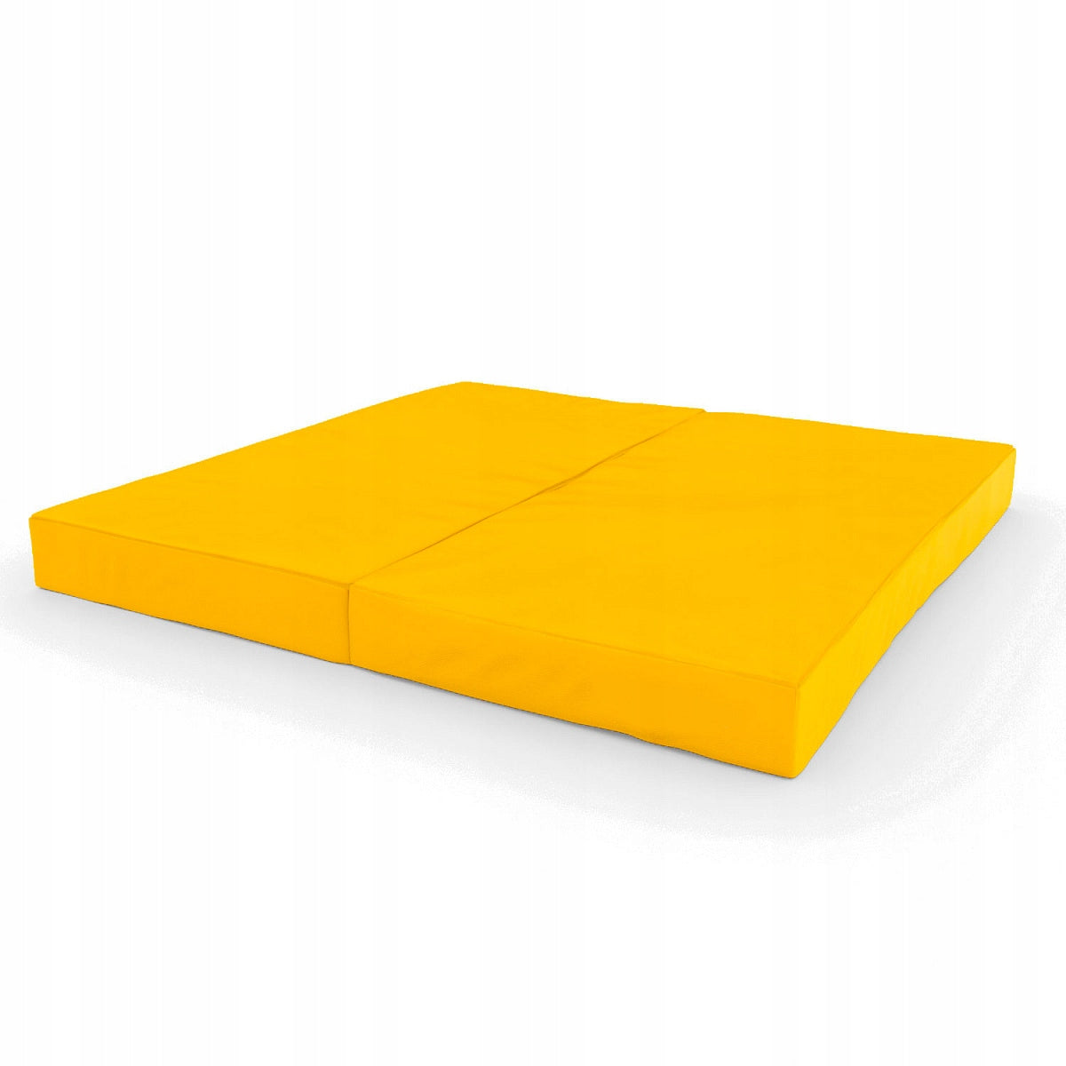 Folding two-piece mattress for ladder 100x100x10 cm Comet yellow