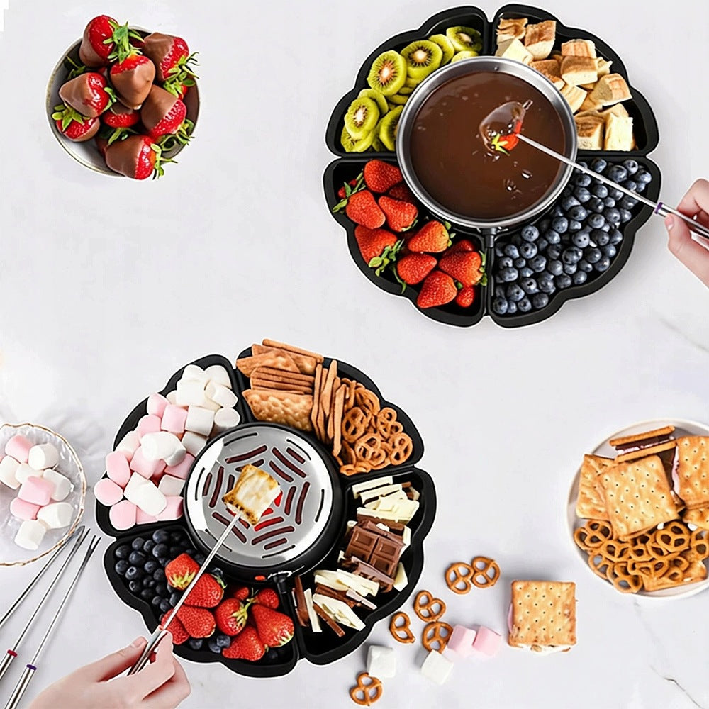 Fondue Chocolate Cheese Set Chocolate Heater Temperature Control Packaging status original