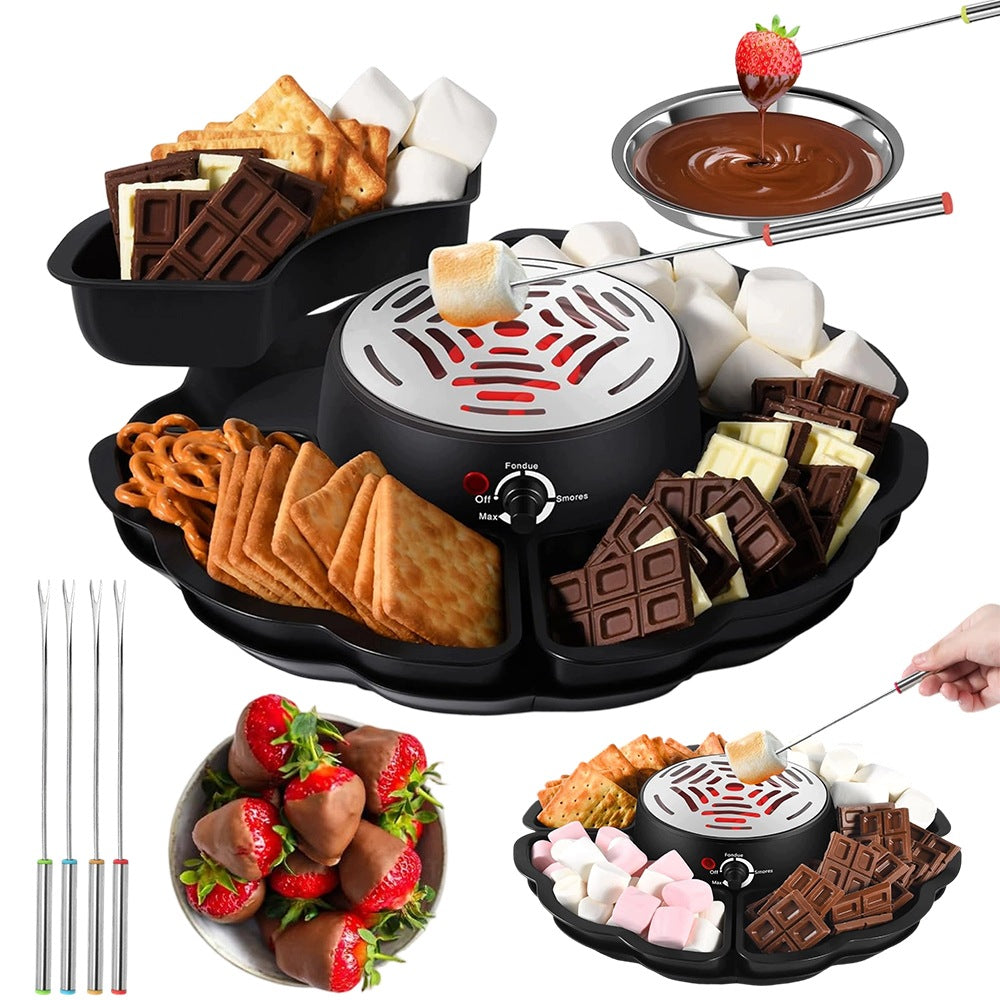 Fondue Chocolate Cheese Set Chocolate Heater Temperature Control