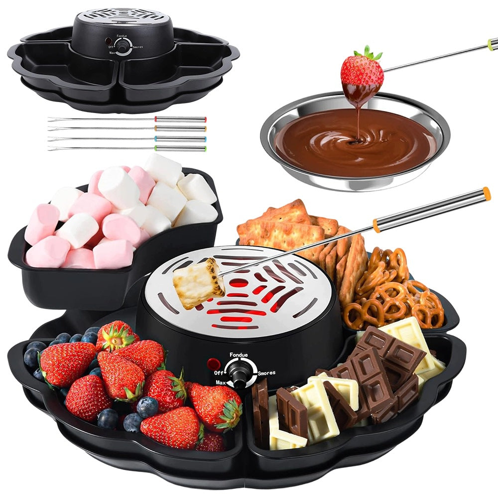 Fondue Chocolate Melting Heater Set With Thermostat For Gift