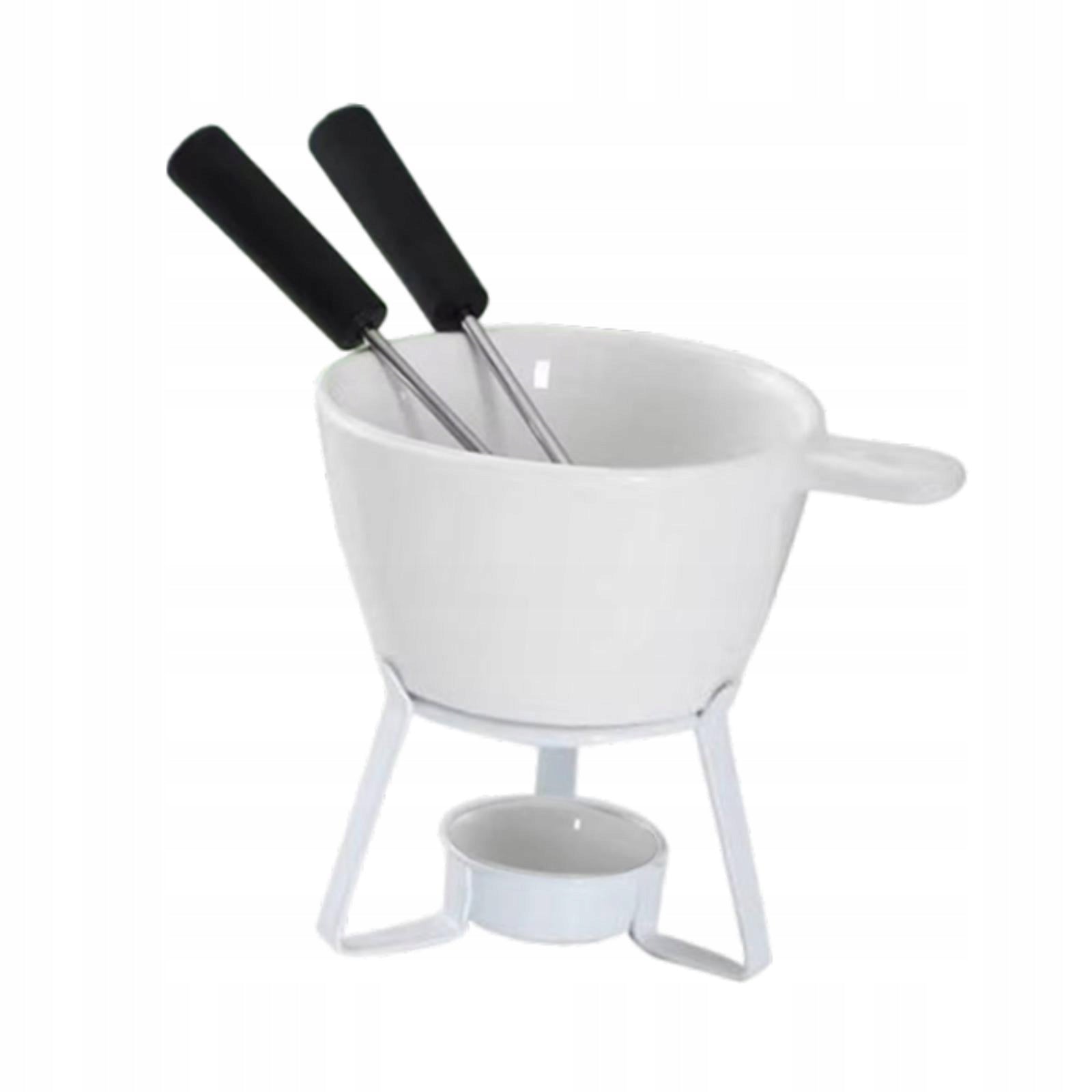 Fondue Pot Set Ceramic Fondue Mug Ceramic Hot Pot Butter Without Tray Packaging status no packaging