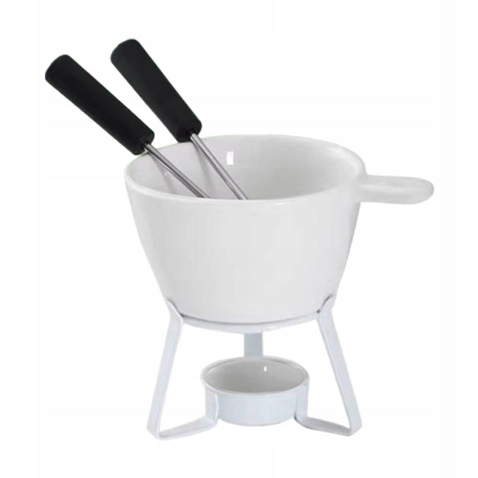 Fondue Pot Set Ceramic Fondue Mug Ceramic Hot Pot Butter Without Tray