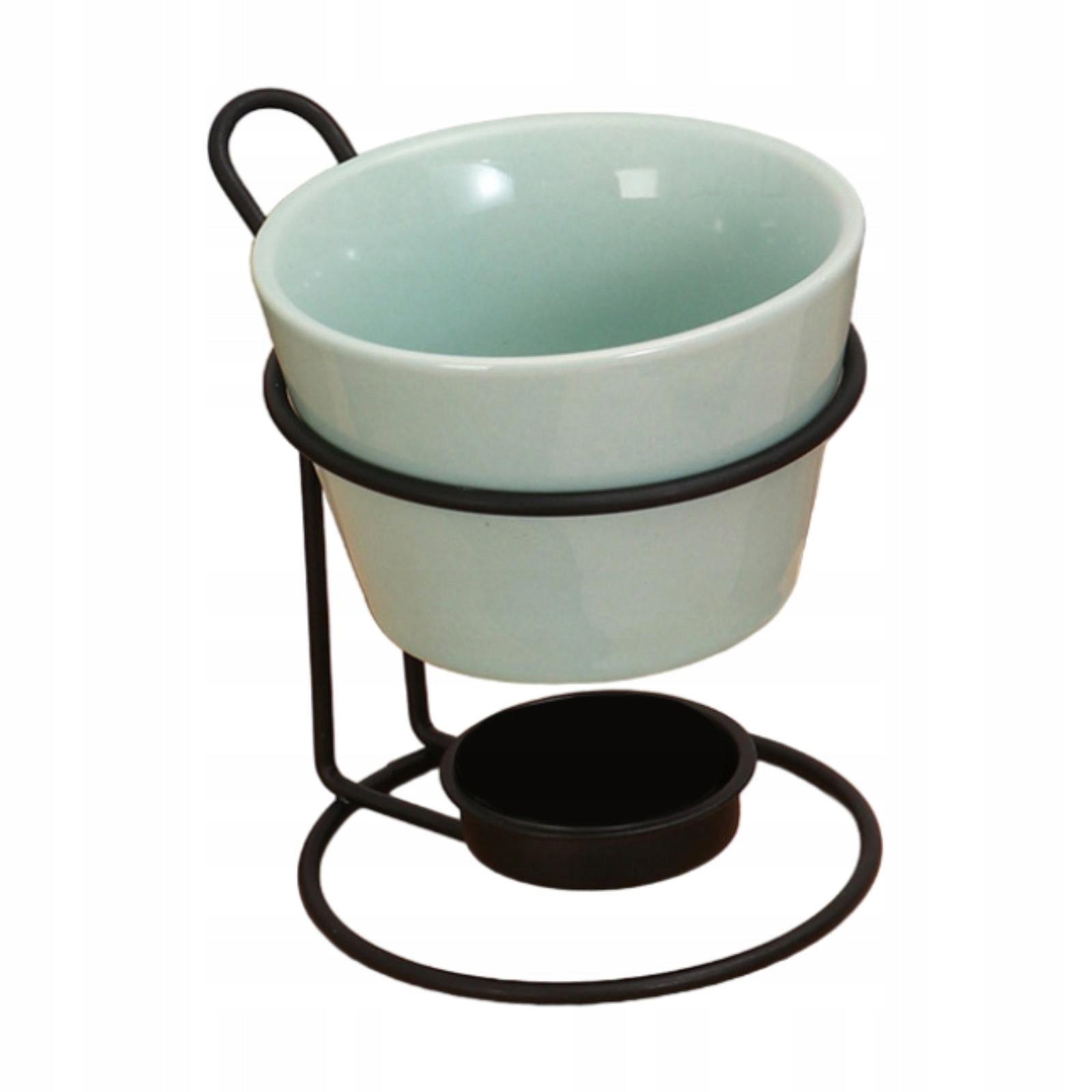 Fondue Pot Set Cheese Fondue Pot with Iron Rack Melt Hot Pot Bowl blue
