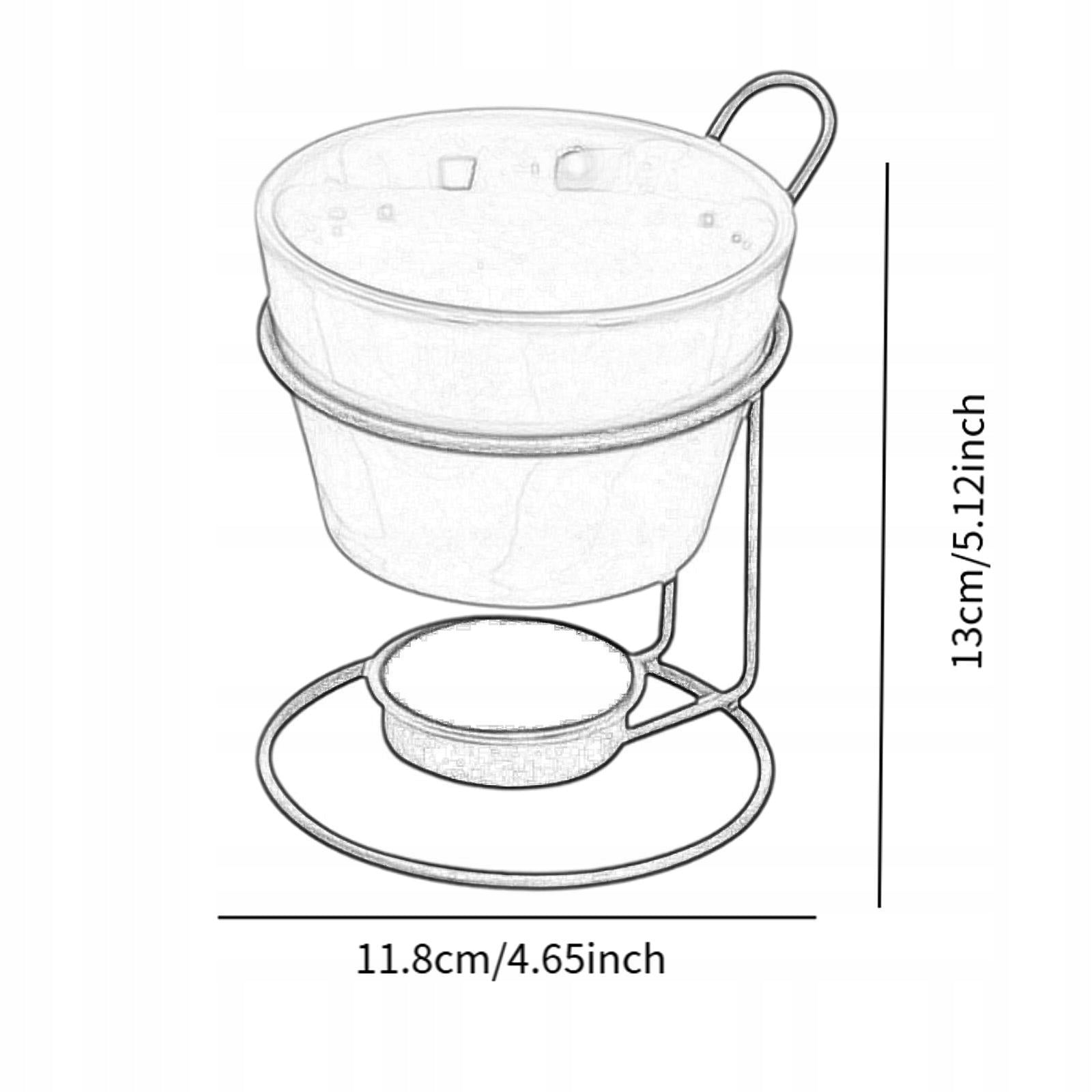 Fondue Pot Set with Rack Kitchen Appliances Chocolate Melter Melt Pot white Brand no brand