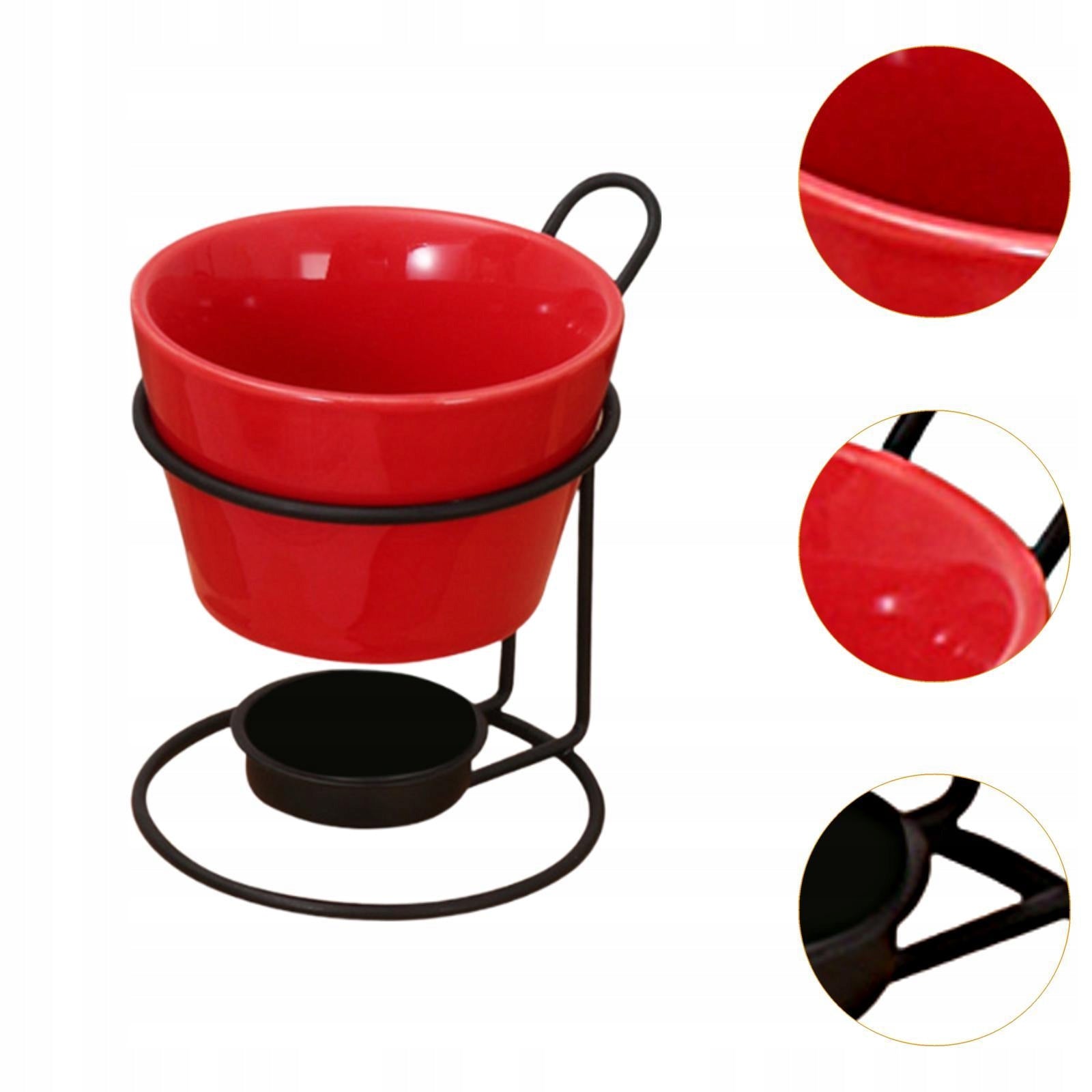 Fondue Set with Iron Rack Chocolate Melter Fondue Fountain Machine Melt red Packaging status original