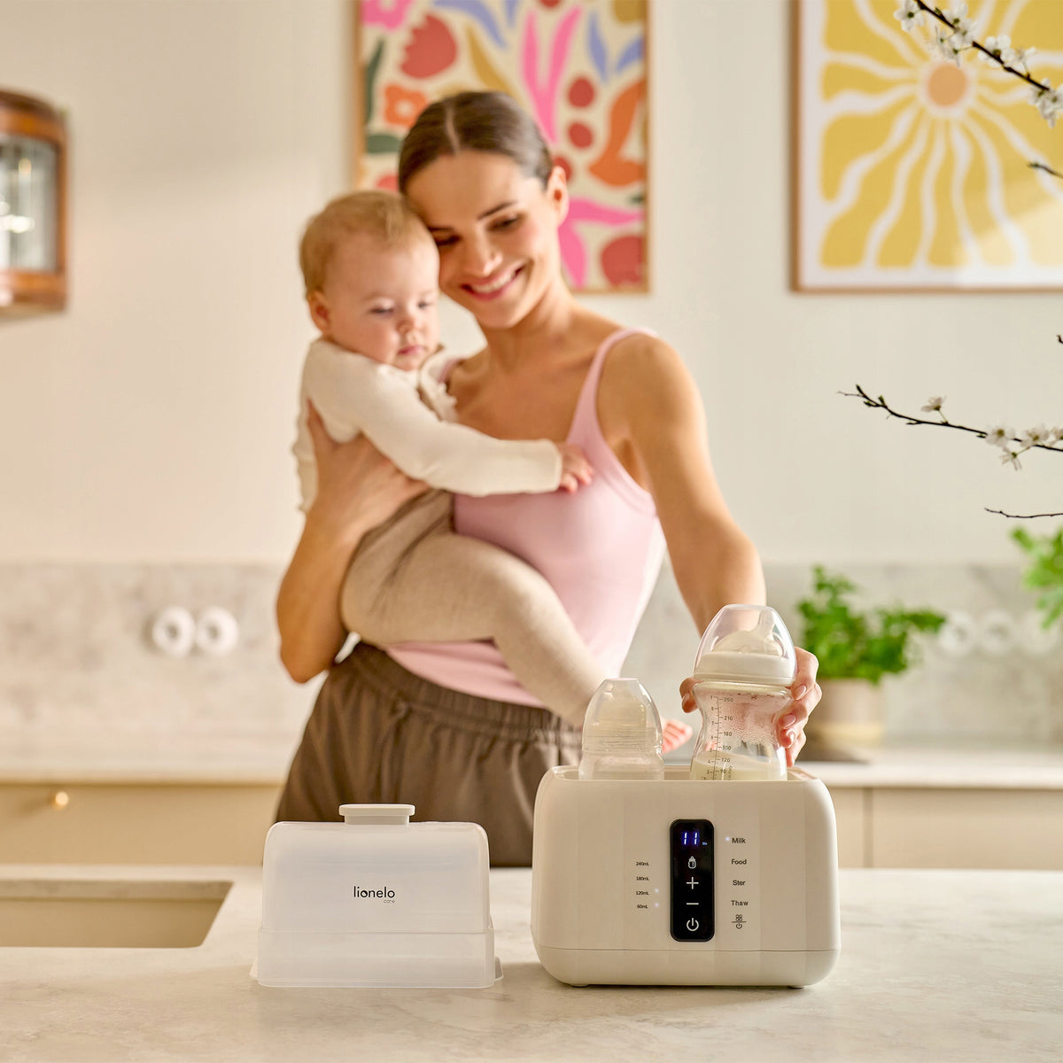 Food Bottle Warmer DOUBLE 6in1 STERILIZER Lionelo Thermup Medical device no