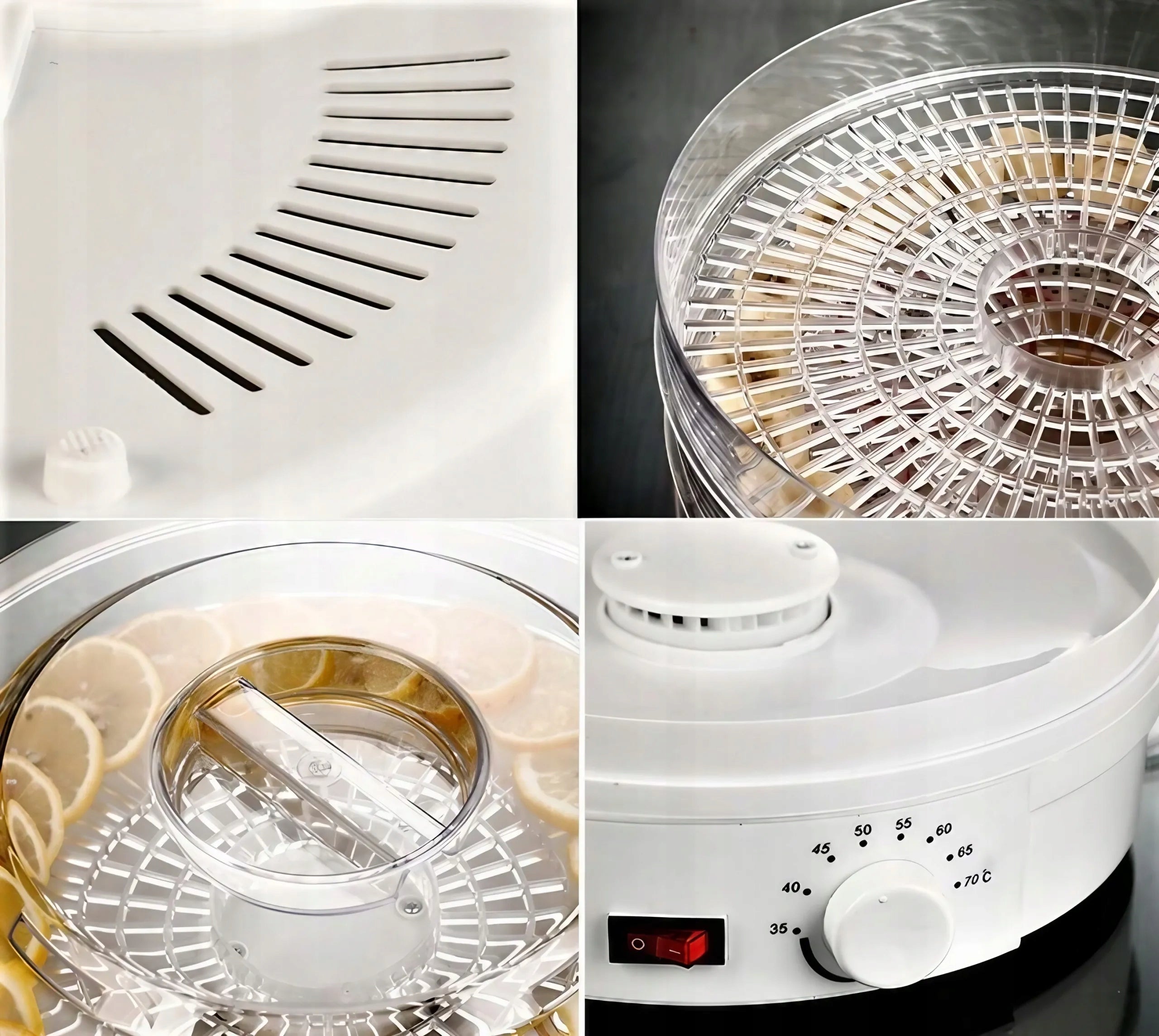 Food Dryer FOR MUSHROOMS FRUIT HERBS VEGETABLES temperature control Manufacturer code DKU1001