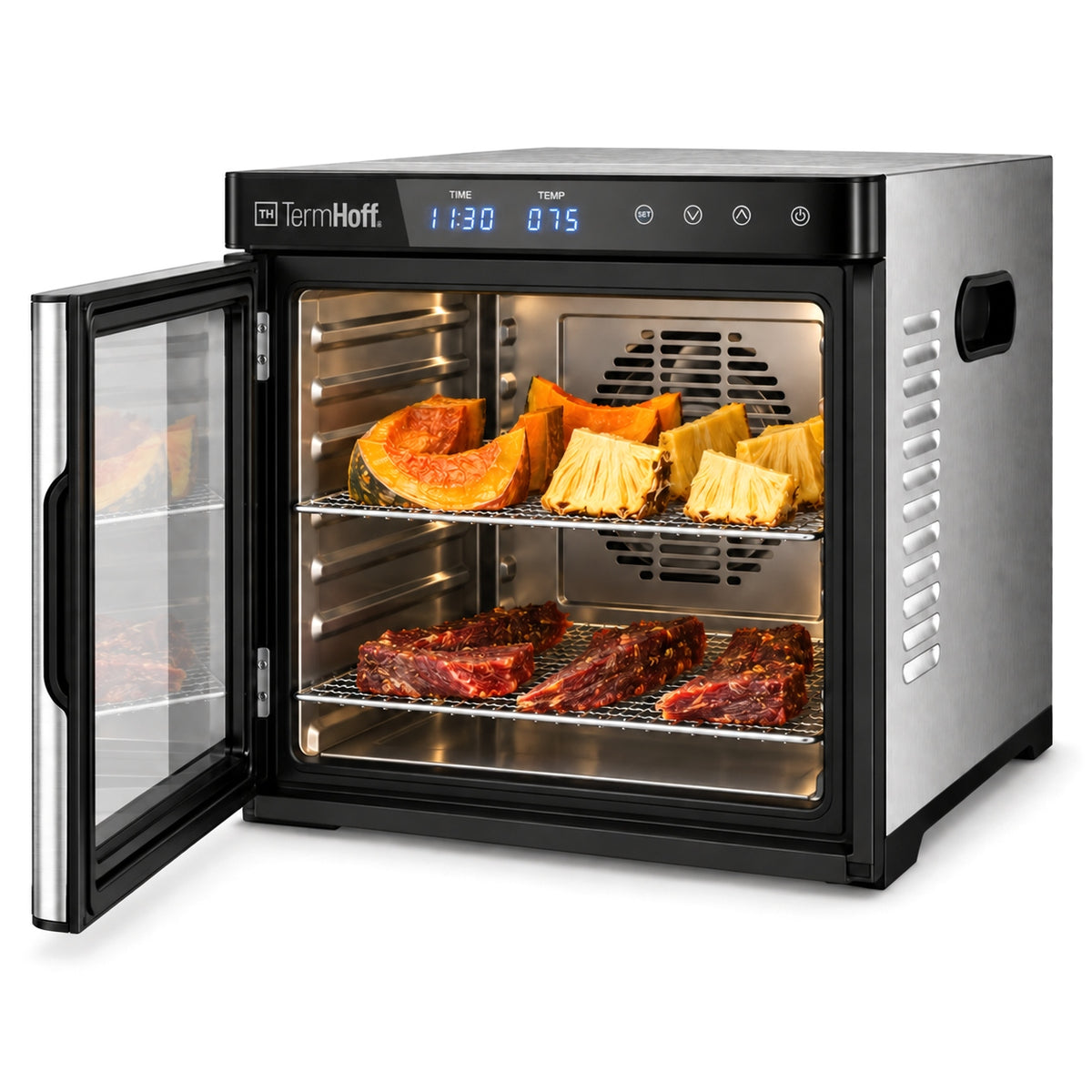 Food Dryer TermHoff 1000W Temperature Control Timer Display Packaging status original