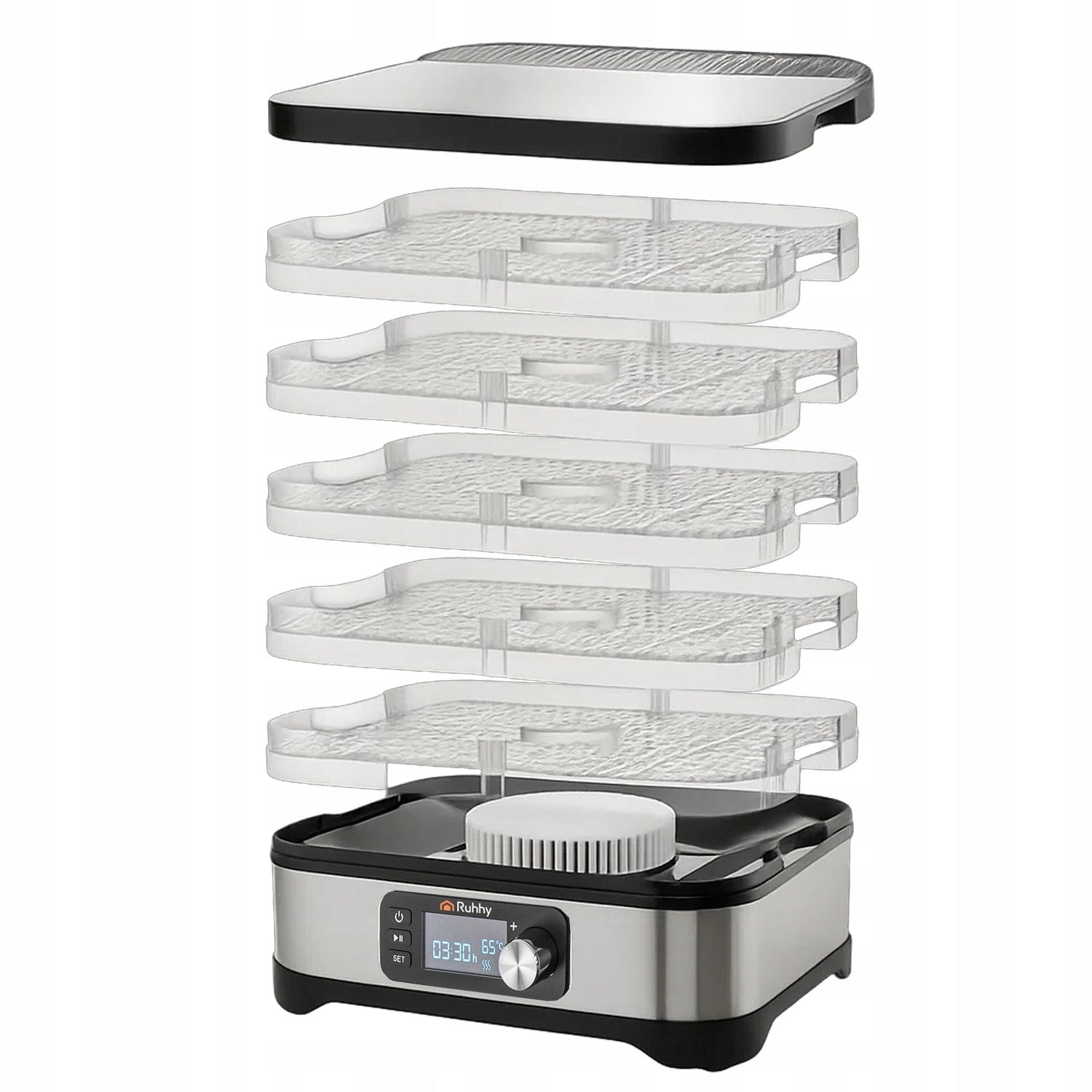 Food Dryer for Fruit Mushrooms Vegetables Large 5 Sit Tray Timer 400W Knife Brand no brand