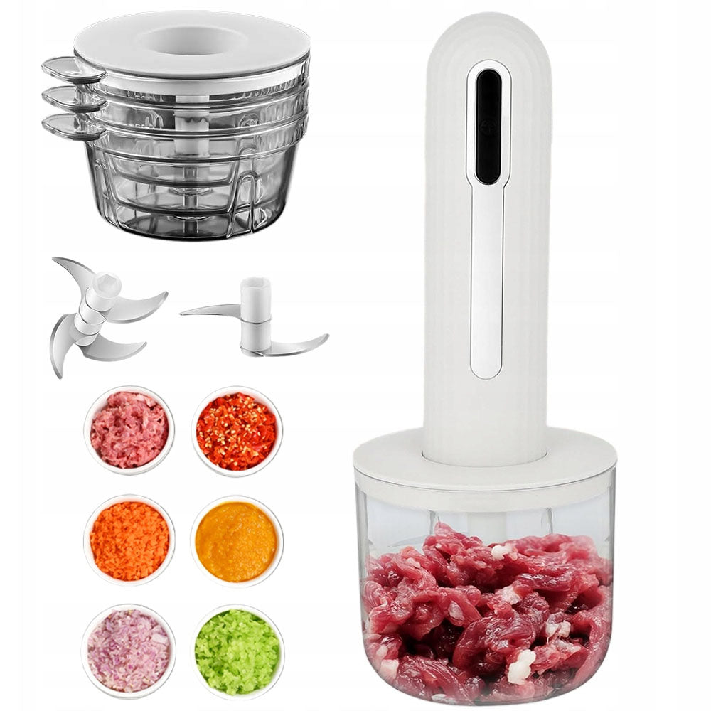 Food Incisor Usb 4 Cups Steel304 Automatic Garlic Grinding