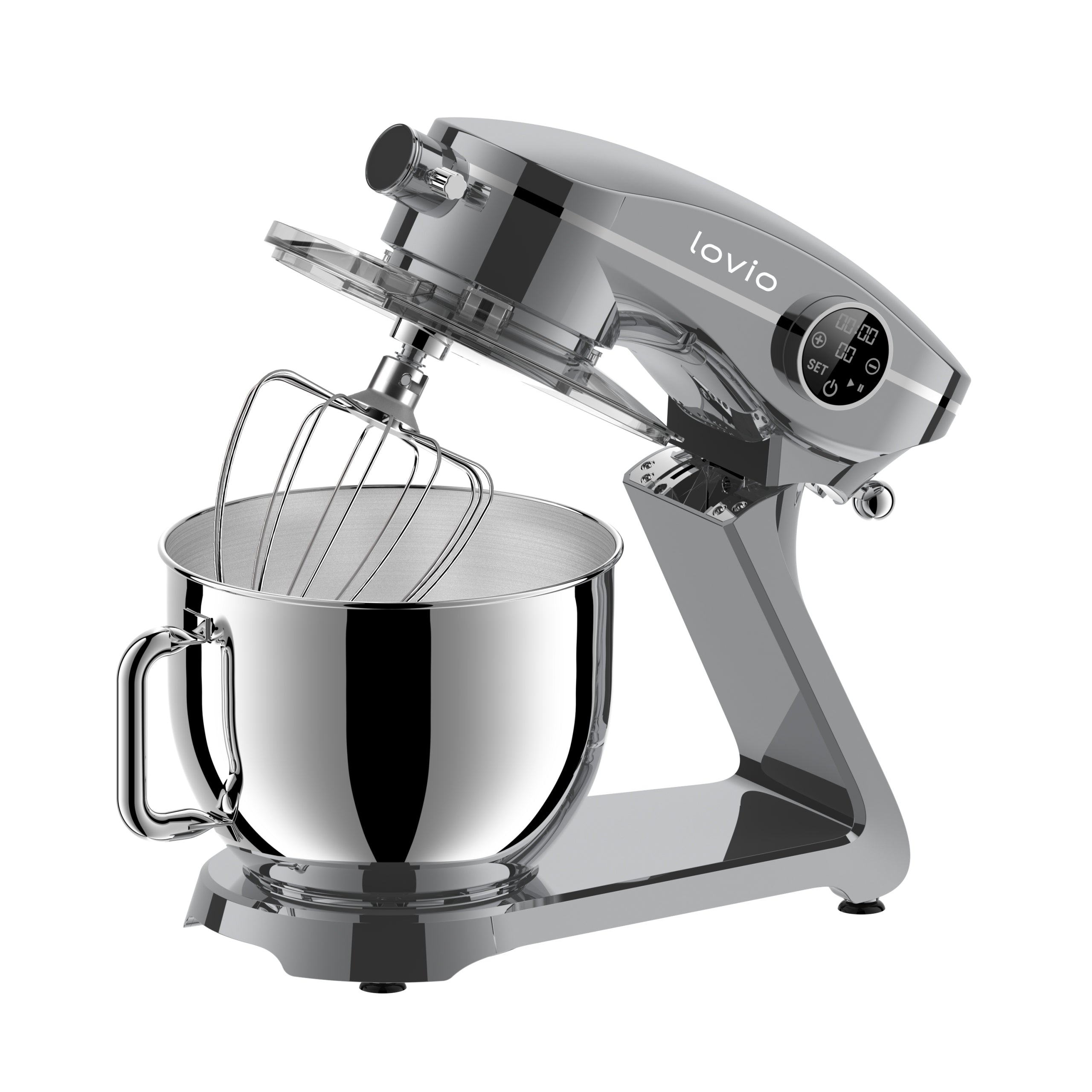 Food Processor Planetary Mixer with Bowl Metal Housing 1800W 6,5L LOVIO Brand Lovio