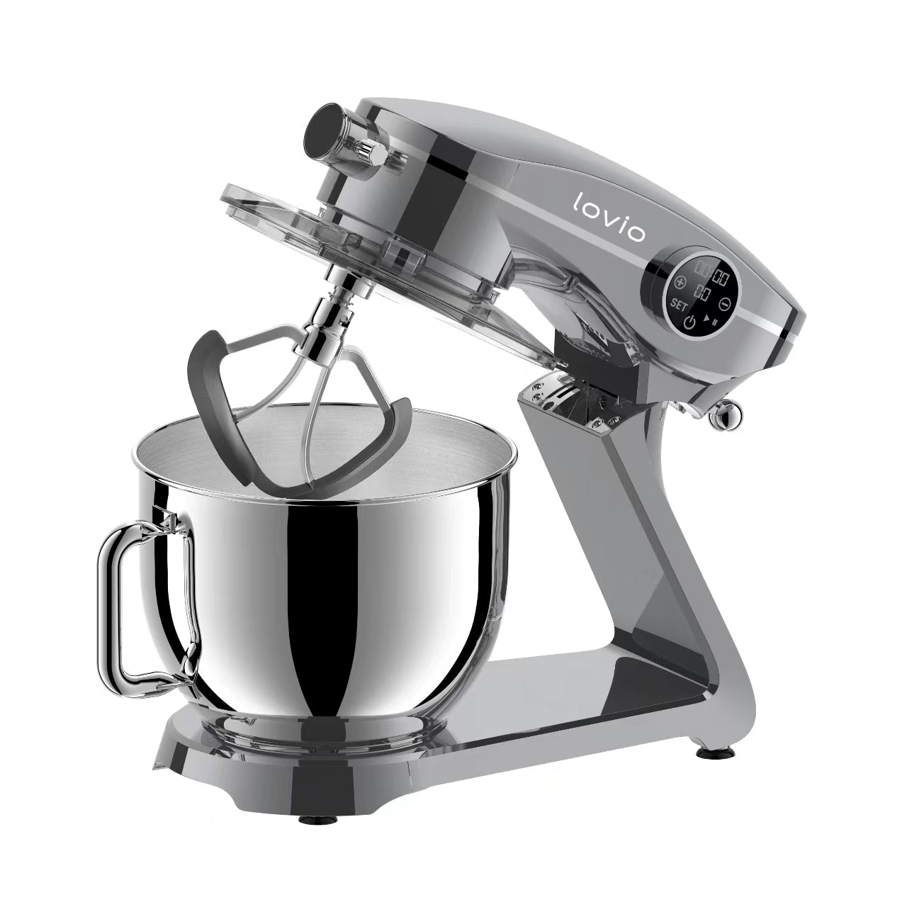 Food Processor Planetary Mixer with Bowl Metal Housing 1800W 6,5L LOVIO Model Robot kuchenny wielofunkcyjny z misą ChefMaster