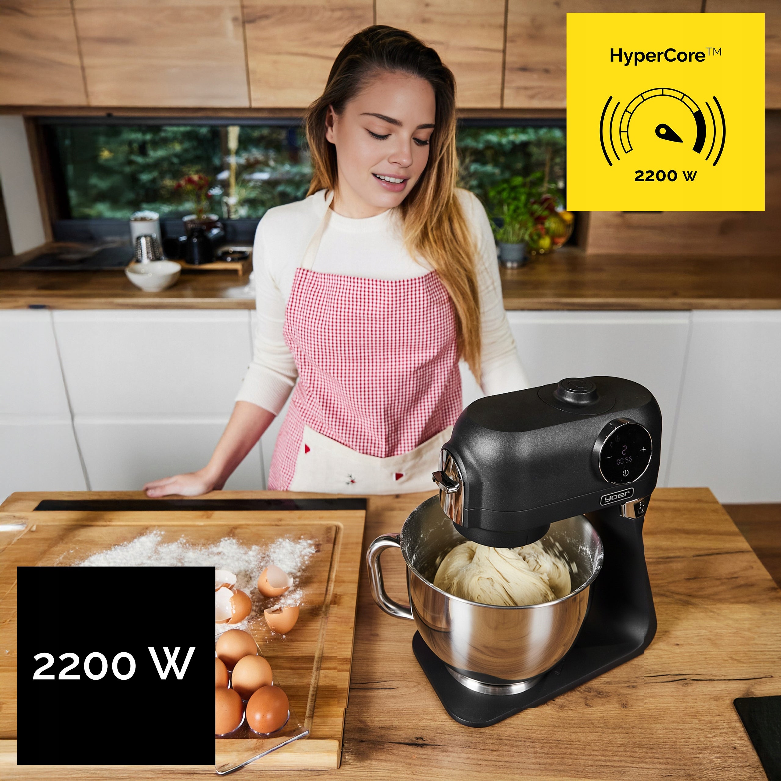 Food Processor Planetary Yoer Multifunctional 2200W Bowl 5,5L +43 ELEMENTS Brand Yoer