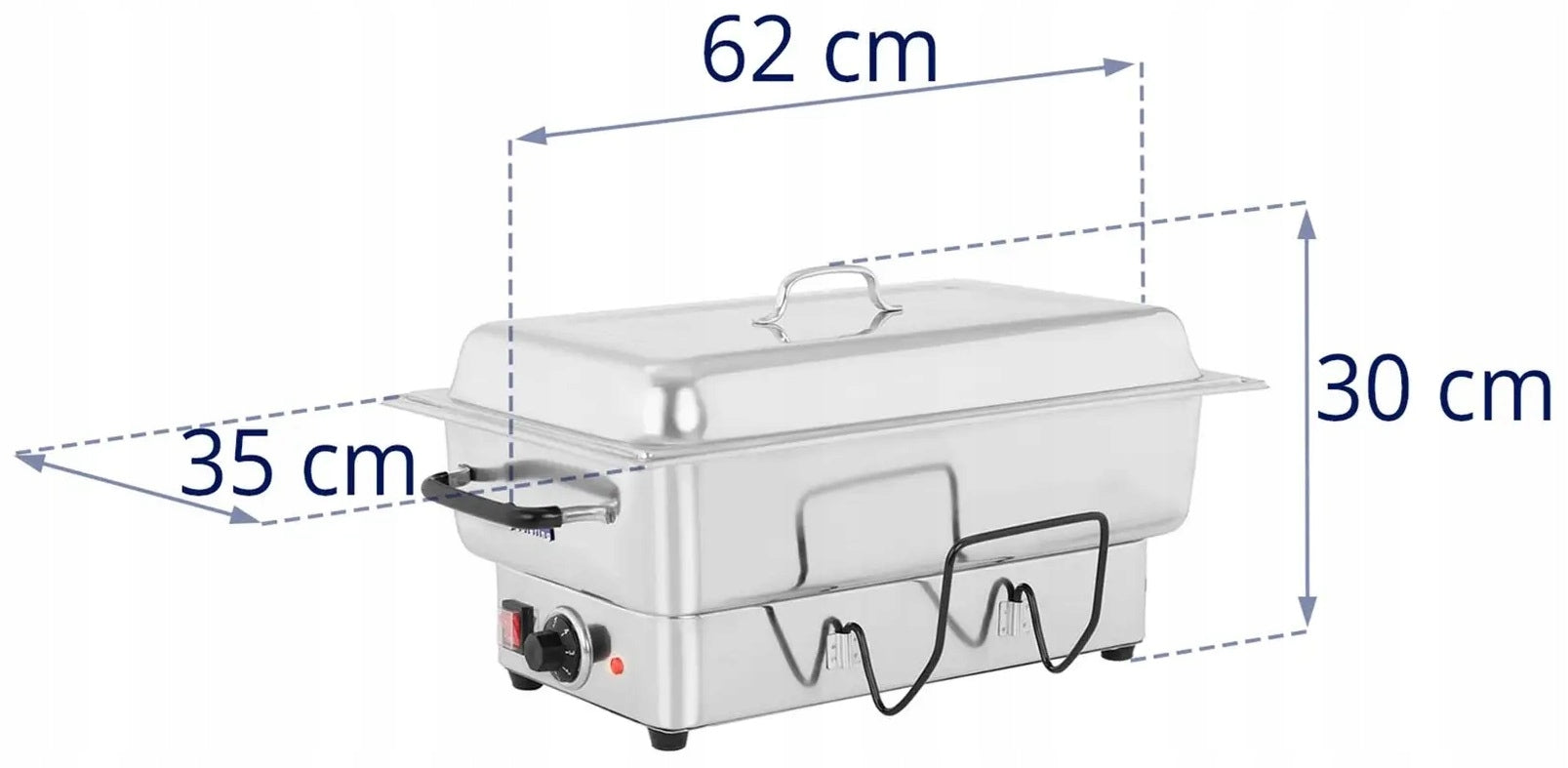Food Warmer 1600W 100mm 13l Royal Catering RCCD-1/1-100-ES-E Packaging status original