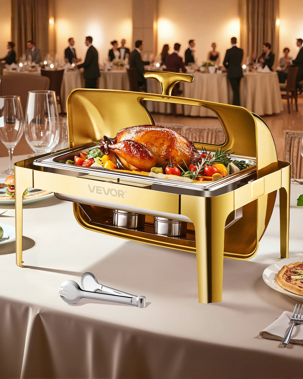 Food Warmer Stainless Steel Gold 8,5L For Events And Restaurants Model JZY723KSDJ1/1