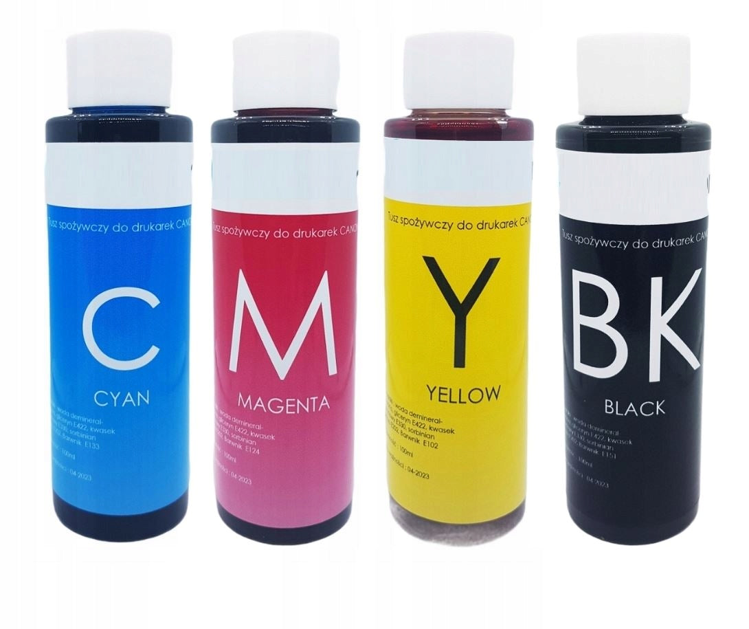 Food confectionery printer Canon Edible inks Packaging status original