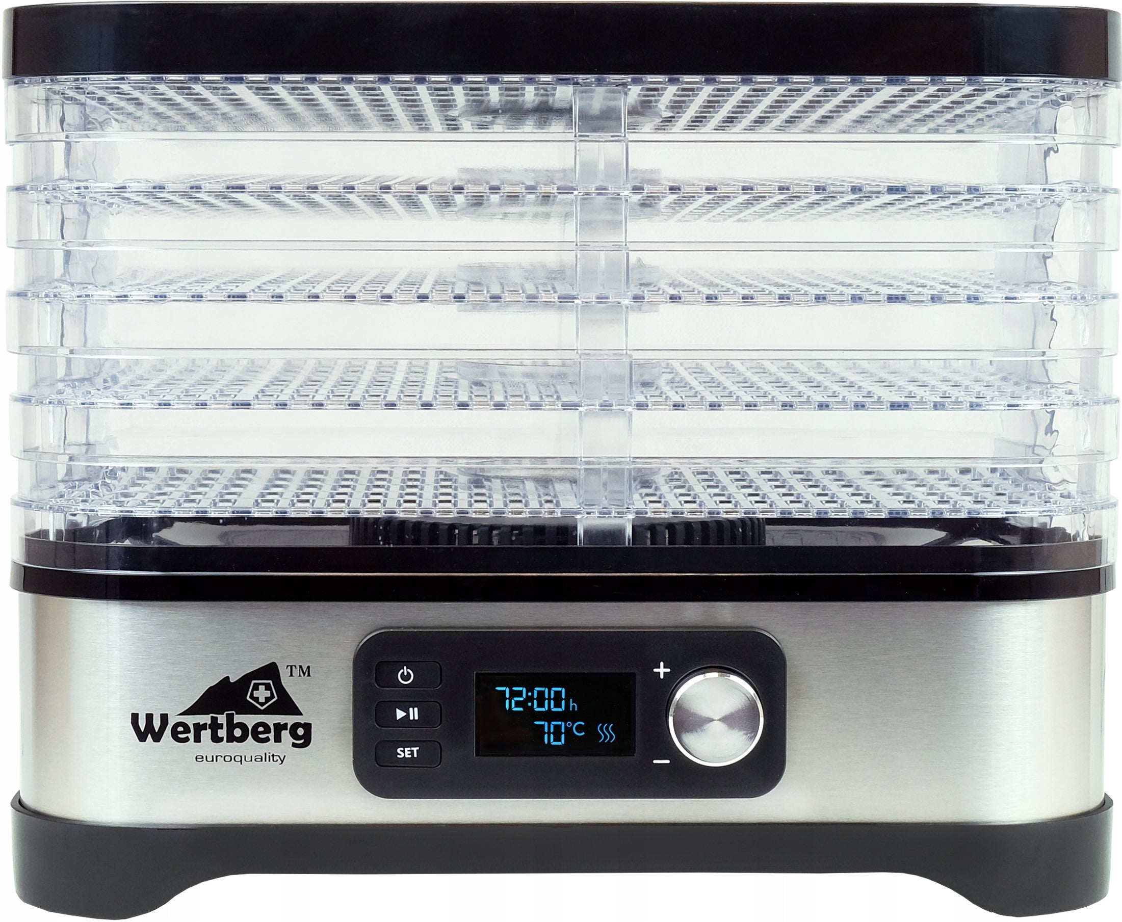 Food dryer for mushrooms fruit vegetables herbs INOX 5 sit 450 W akcesoria Packaging status original
