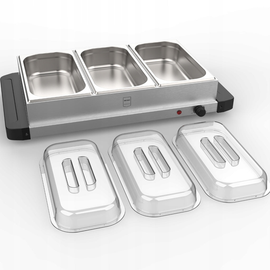 Food heater 3 containers + lids 40 to 85 °C METRO PROFESSIONAL Packaging status original