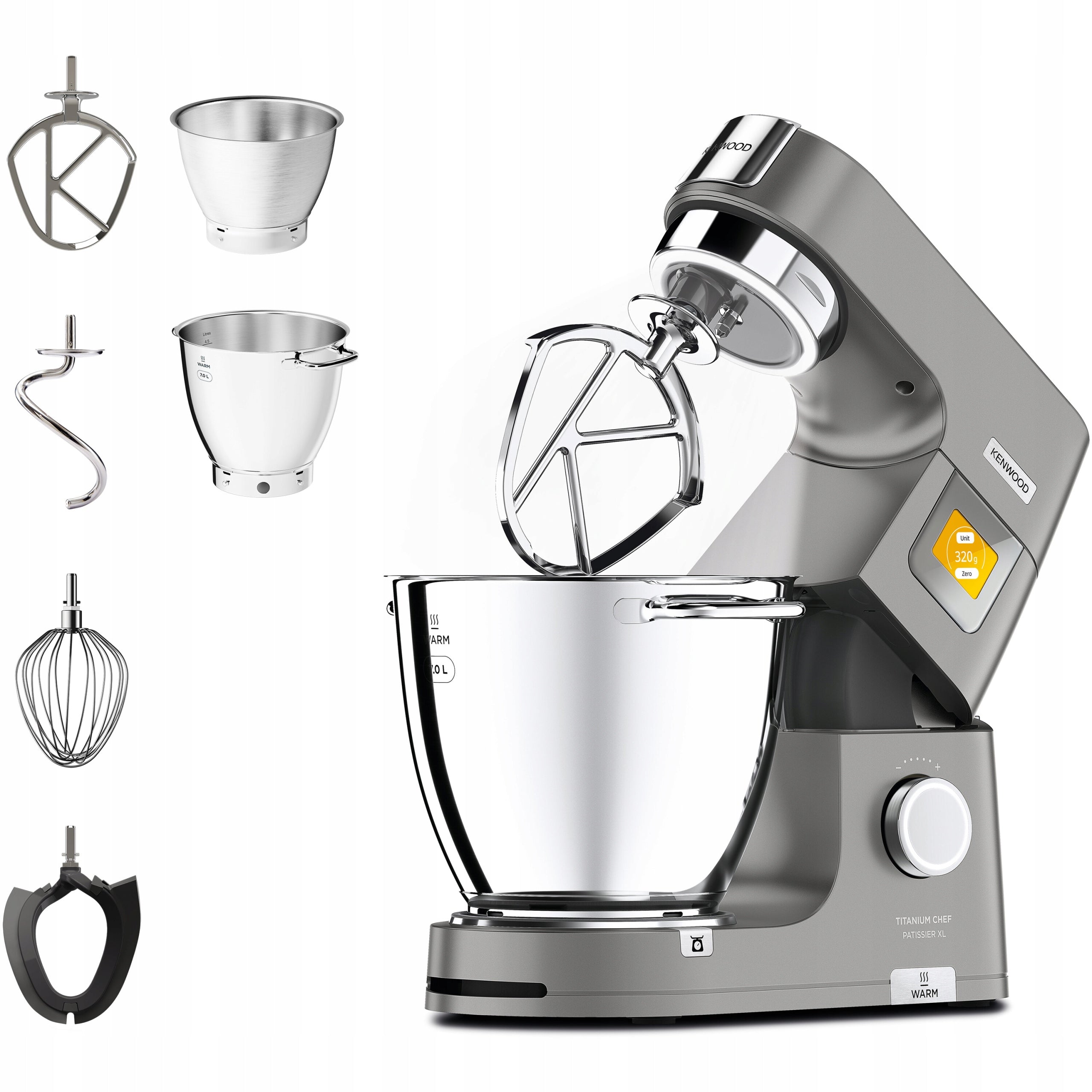 Food processor Kenwood KWL90.004SI 1400 W silver