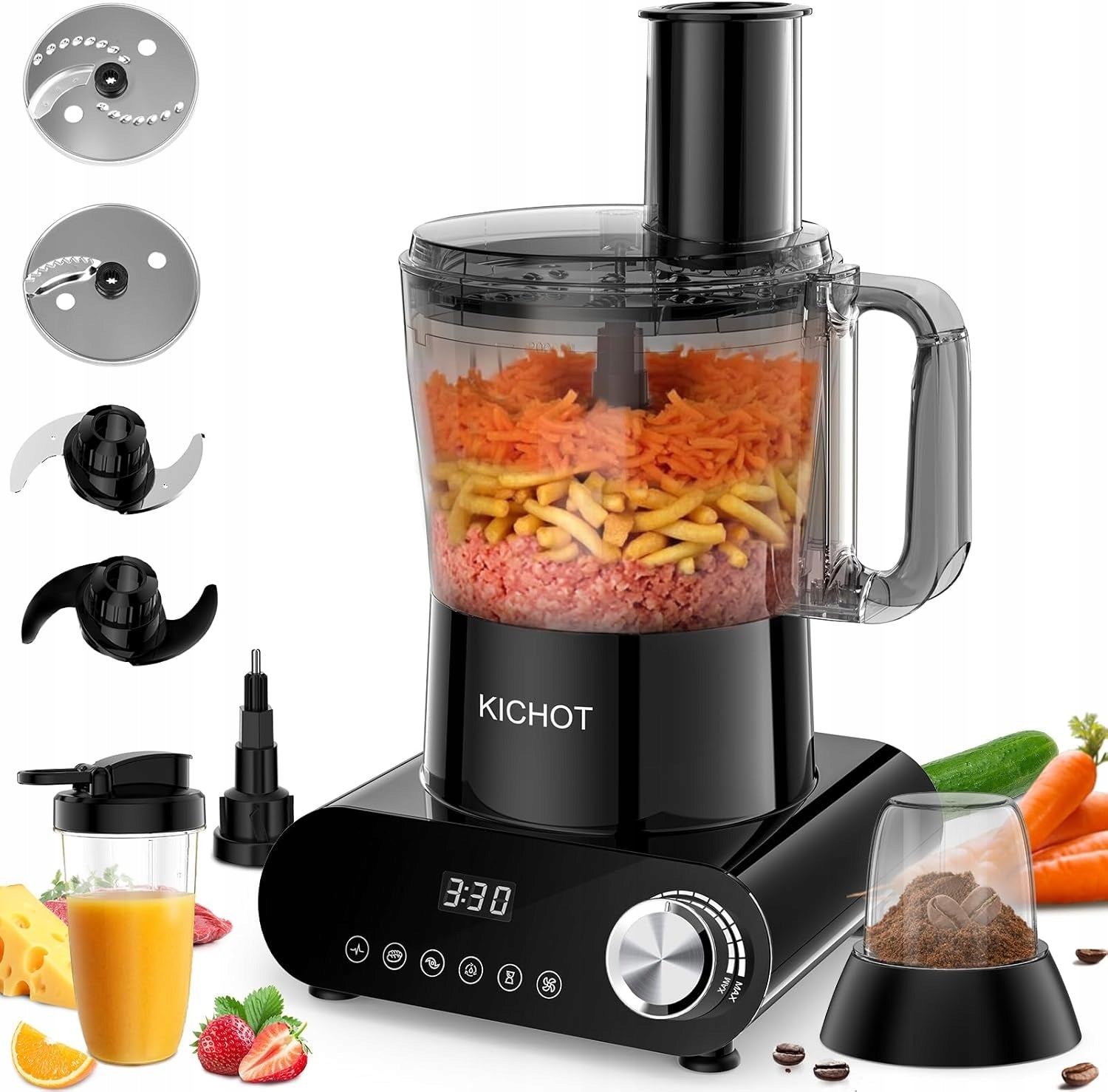 Food processor and incisor 2,5 L with accessories grinding bowl 1500W