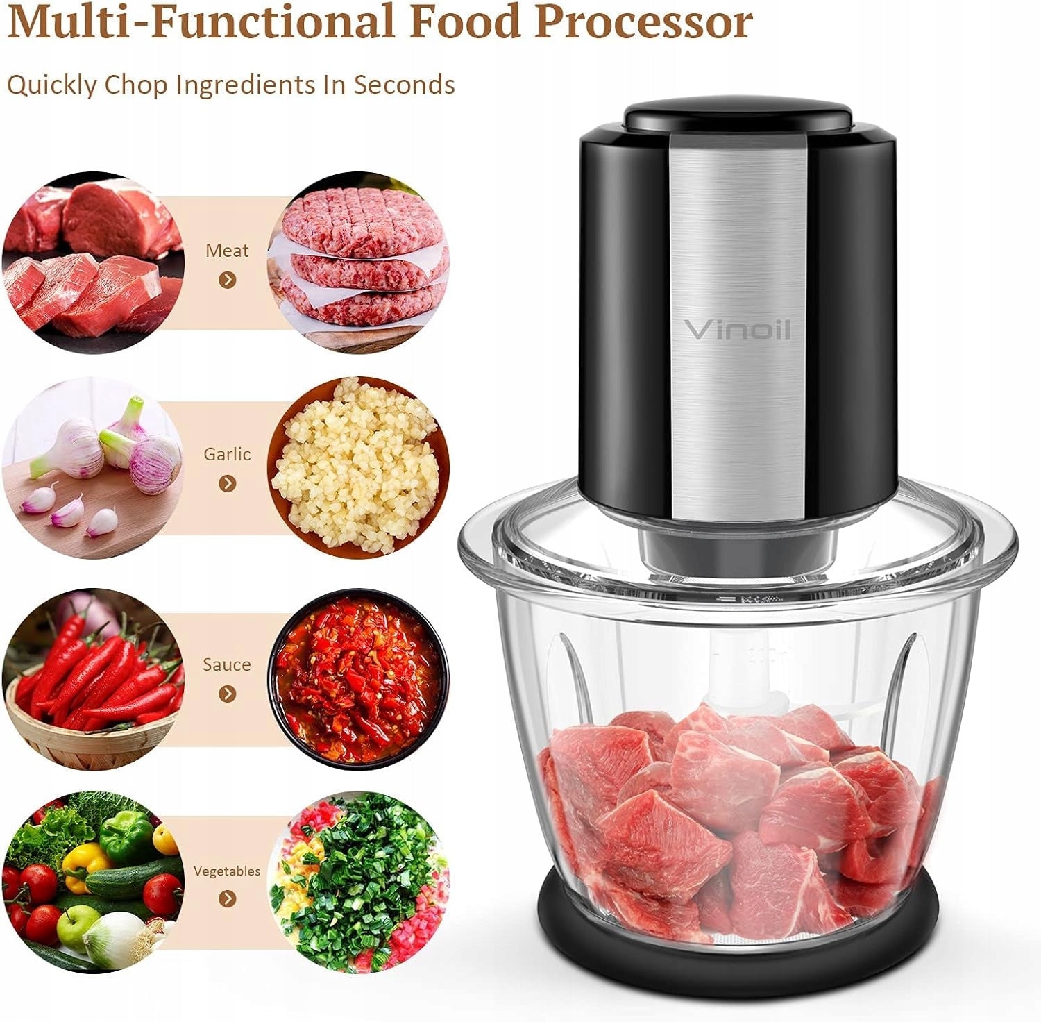 Food shredder kitchen blender Vinoil 300W EAN (GTIN) 6904521745249