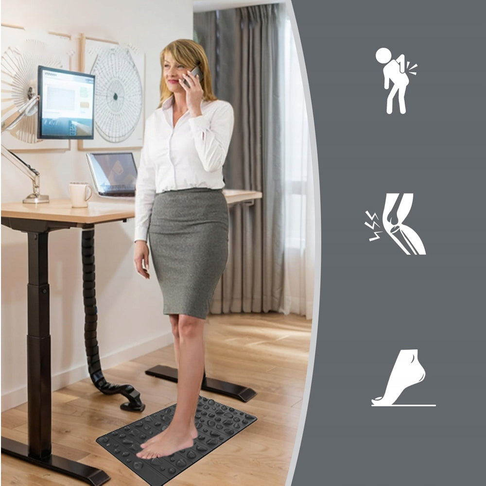 Foot Massage Mat Acupressure Anti-Fatigue Under Desk For Work 50x30cm Packaging status original