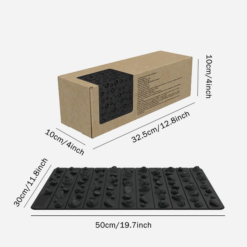 Foot Massage Mat with Convex Relaxation 50x30cm Black Packaging status original