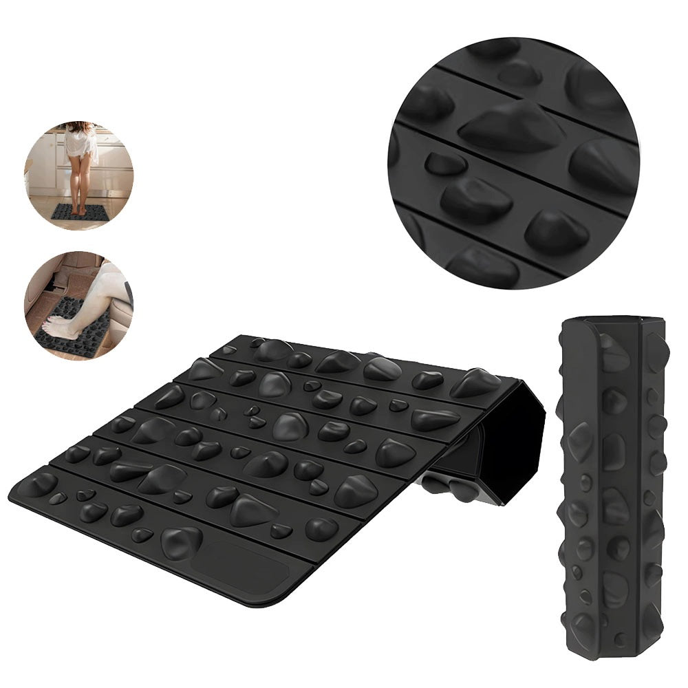 Foot Massage Mat with Convex Relaxation 50x30cm Black