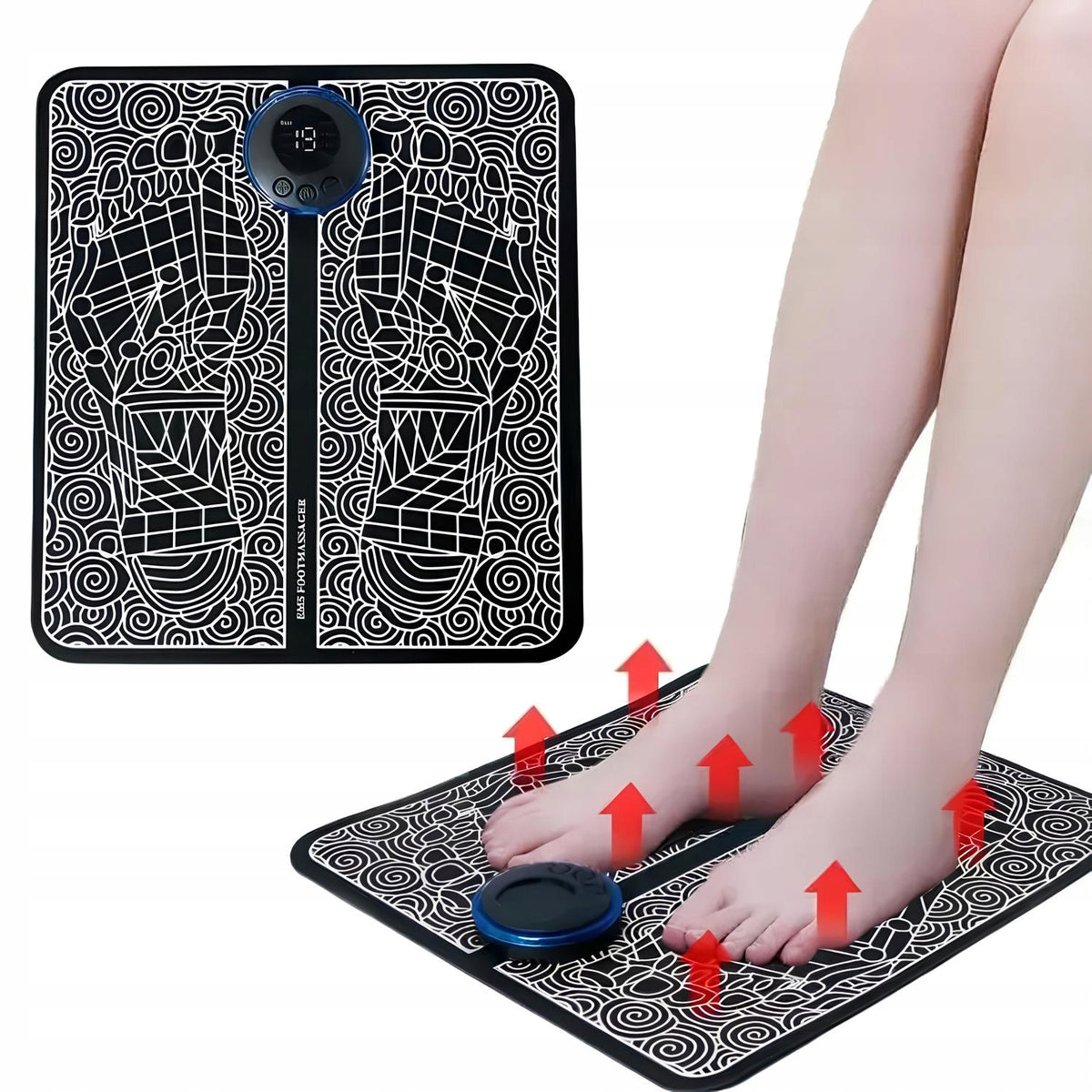 Foot massage mat acupressura EMS device for relaxation improving circulation Manufacturer of a medical device NIE