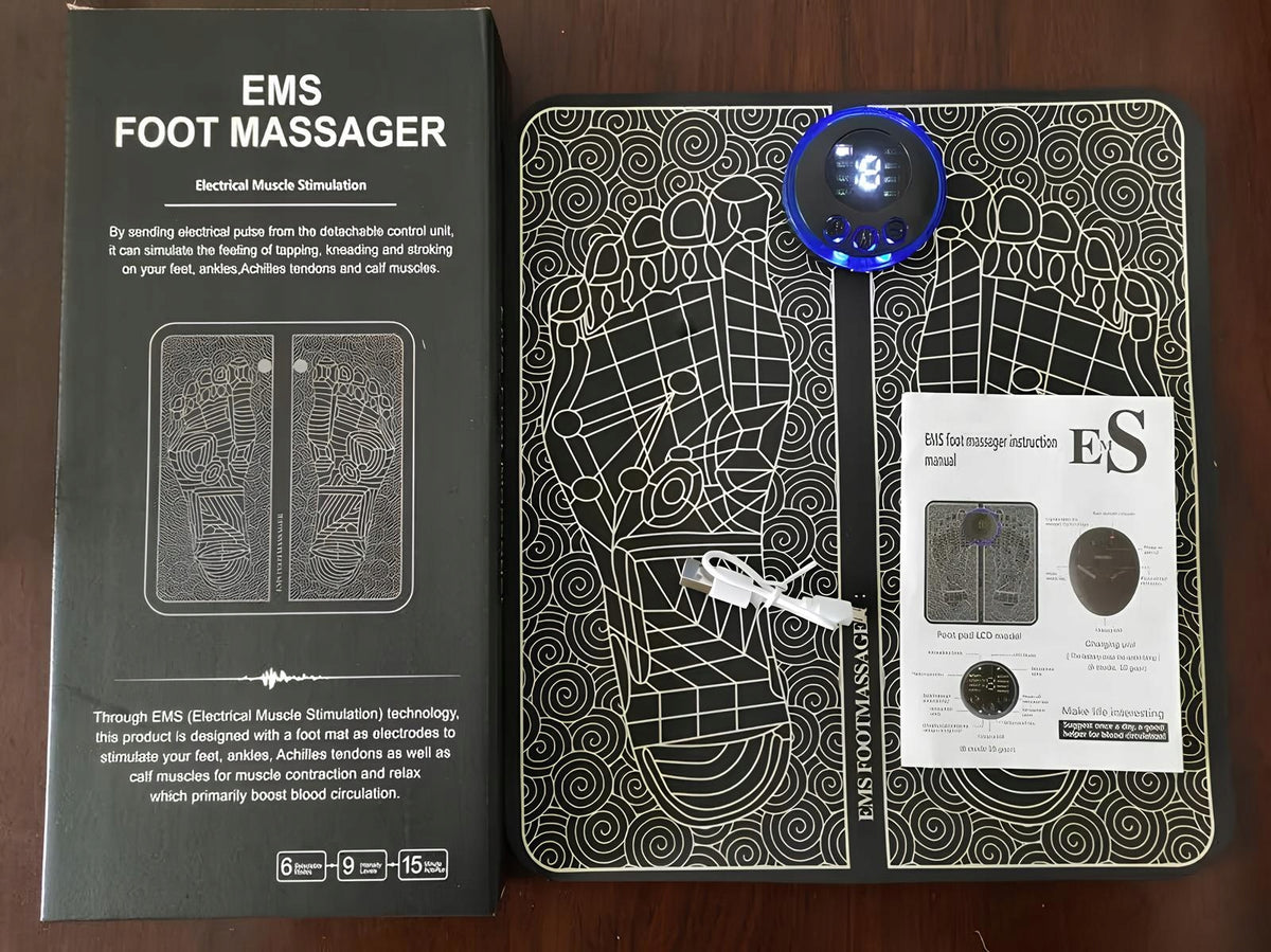 Foot massage mat acupressura EMS device for relaxation improving circulation Packaging status original