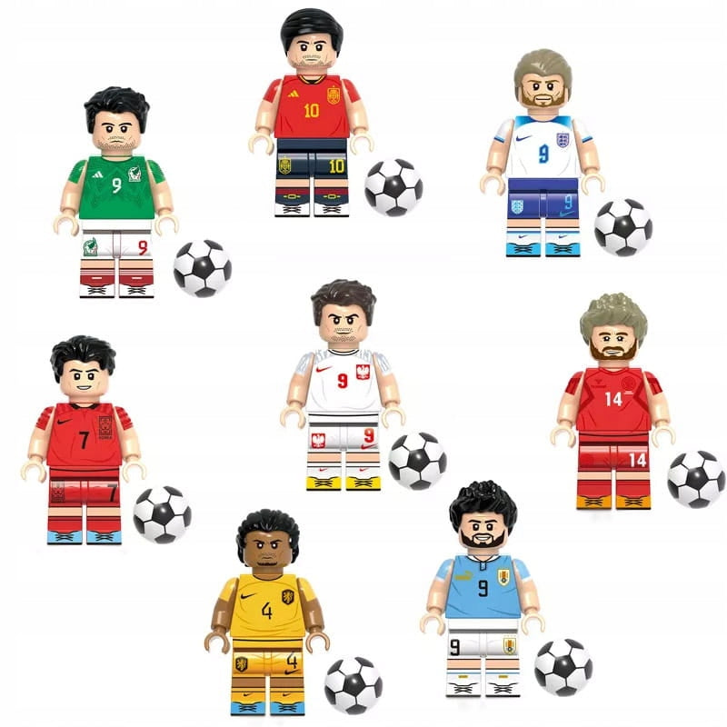 Football Stars NEW Lewandowski Raul Eriksen Suarez Son Heung-Min Virgil Brand Habarri